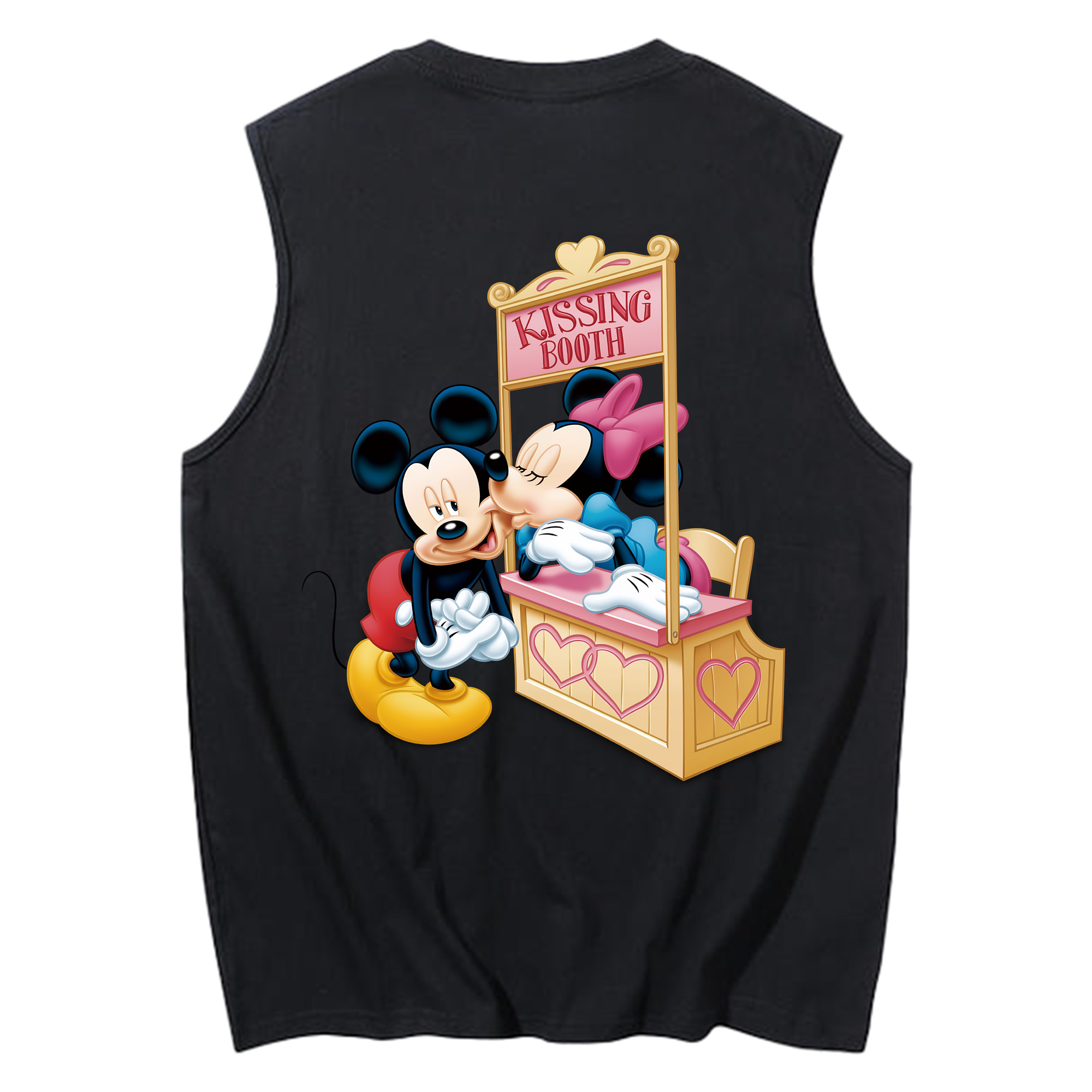 ミッキーマウス Mickey Mouse コットン100％タンクトップ（背面プリント）
