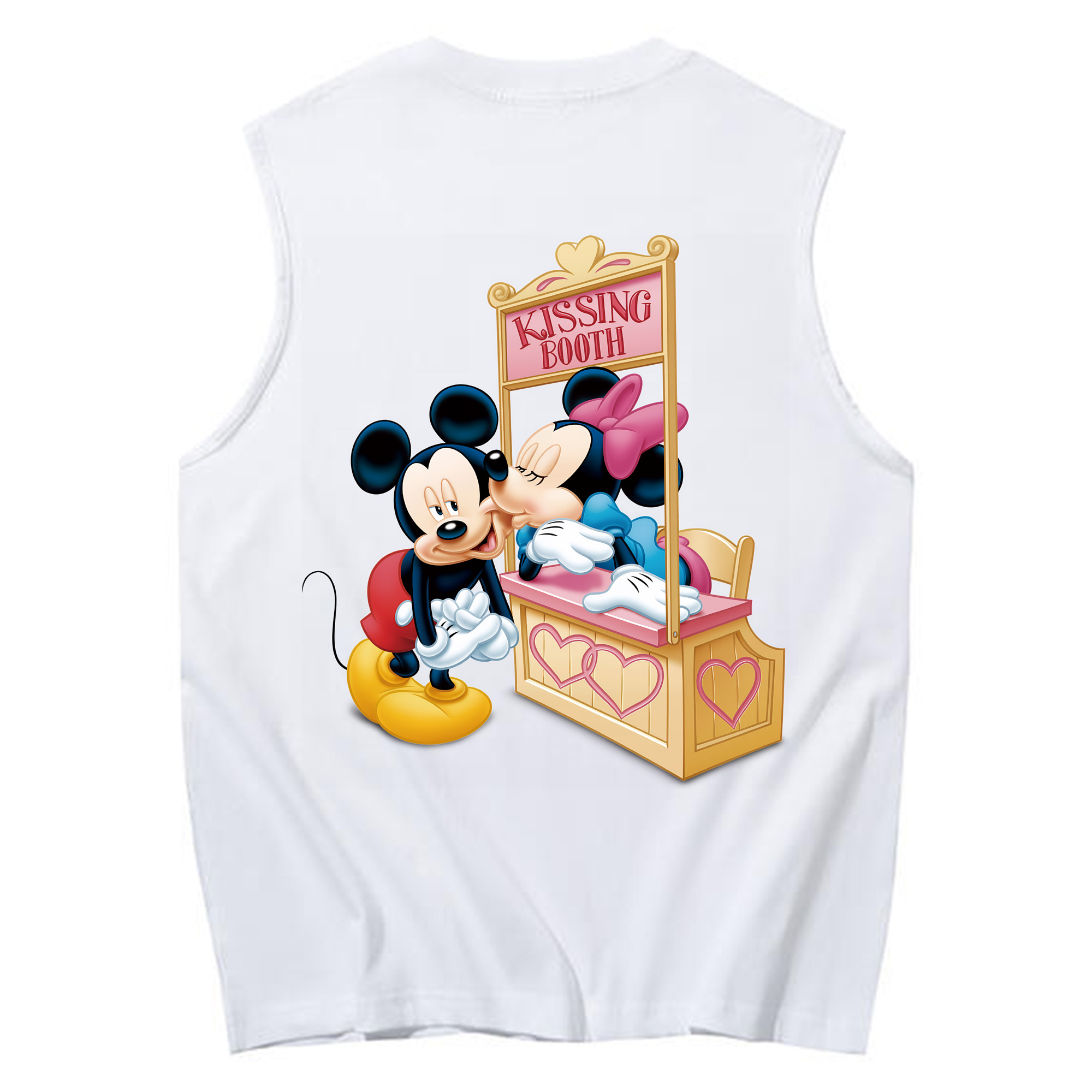 ミッキーマウス Mickey Mouse コットン100％タンクトップ（背面プリント）