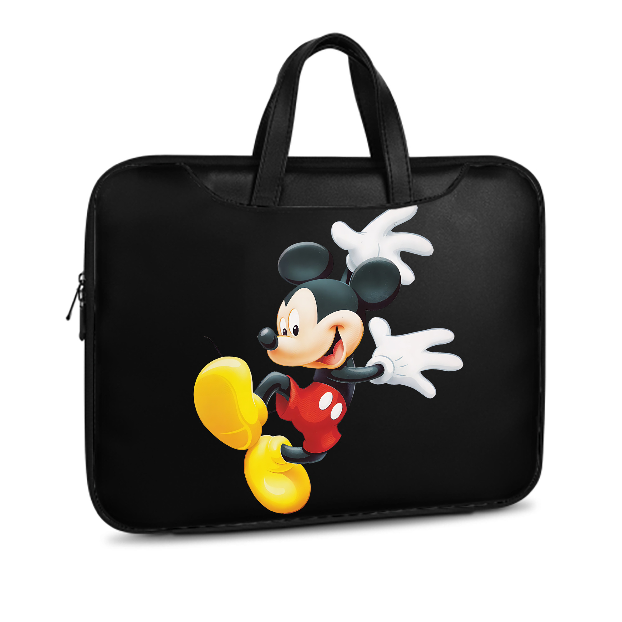 ミッキーマウス Mickey Mouse レザーラップトップバッグ　ノートパソコンケース