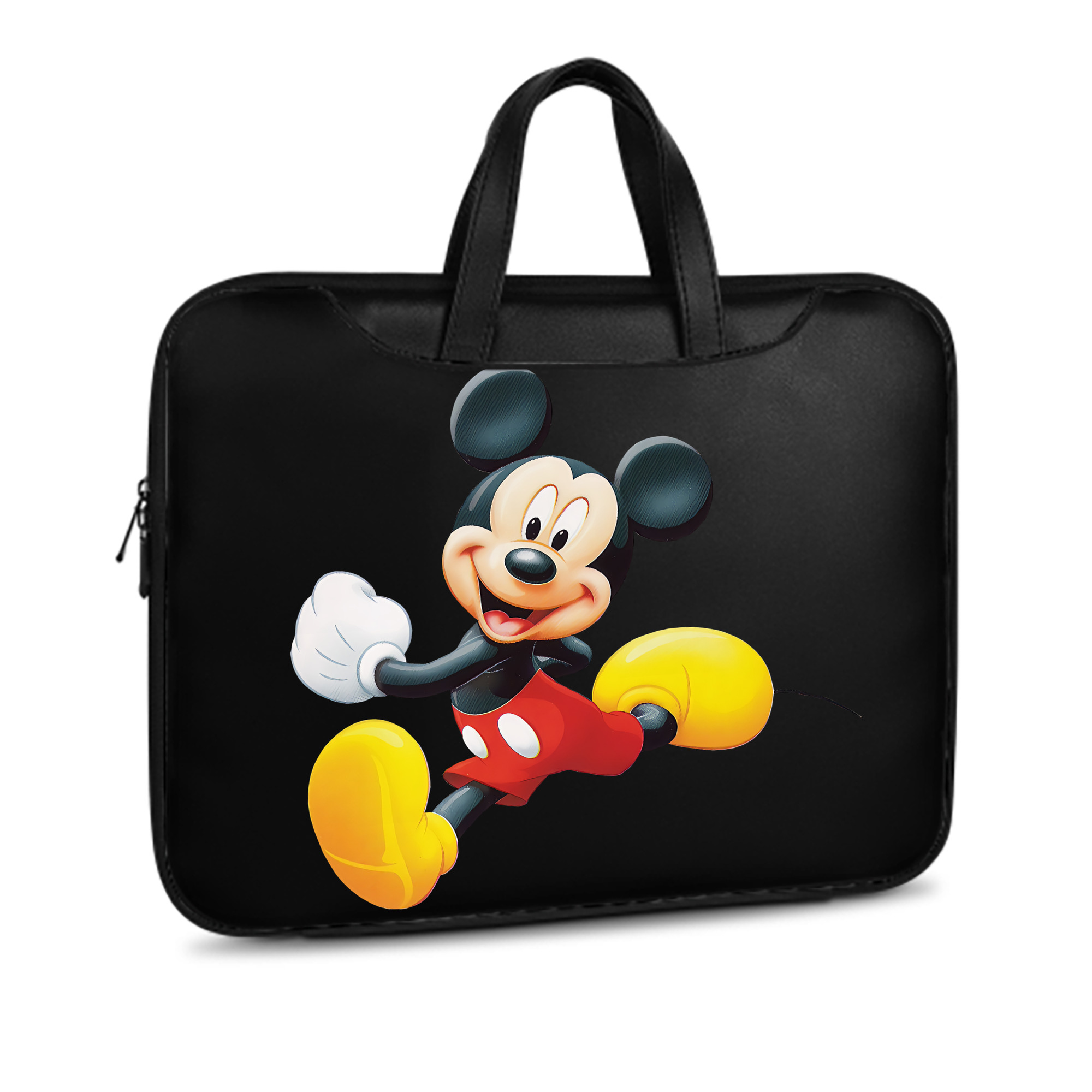 ミッキーマウス Mickey Mouse レザーラップトップバッグ　ノートパソコンケース
