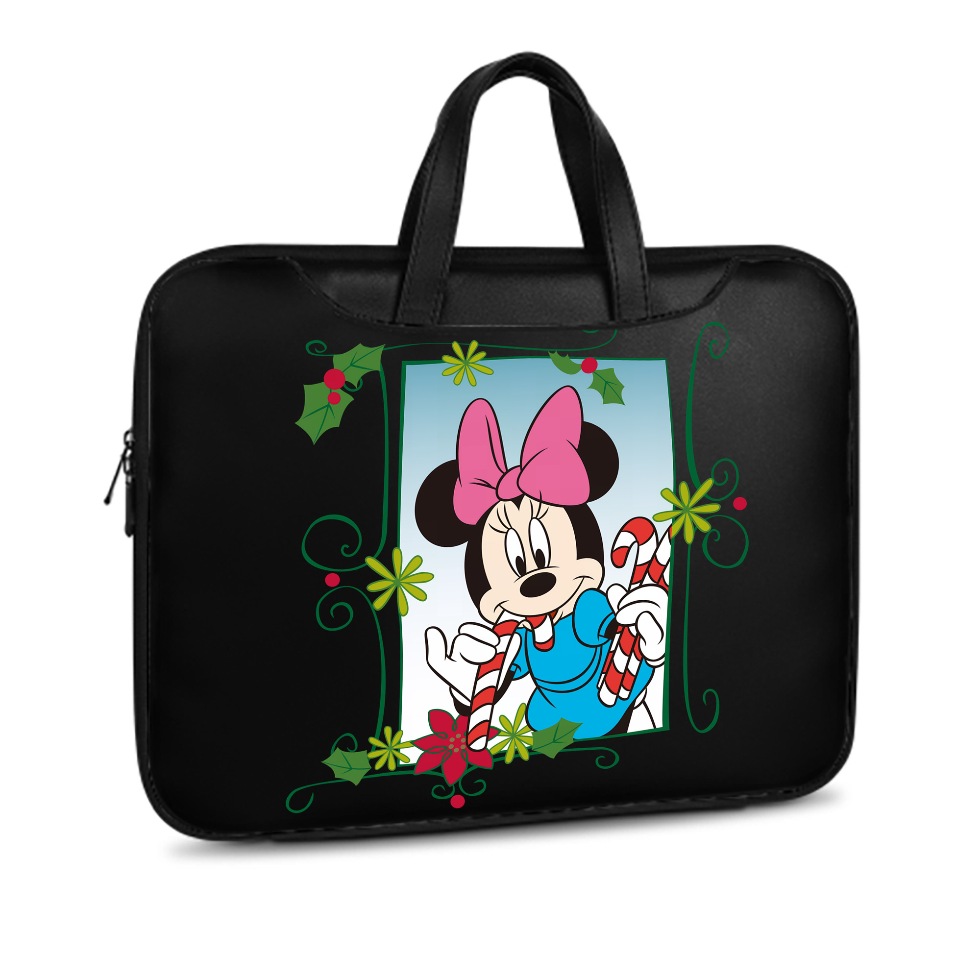 ミッキーマウス Mickey Mouse レザーラップトップバッグ　ノートパソコンケース