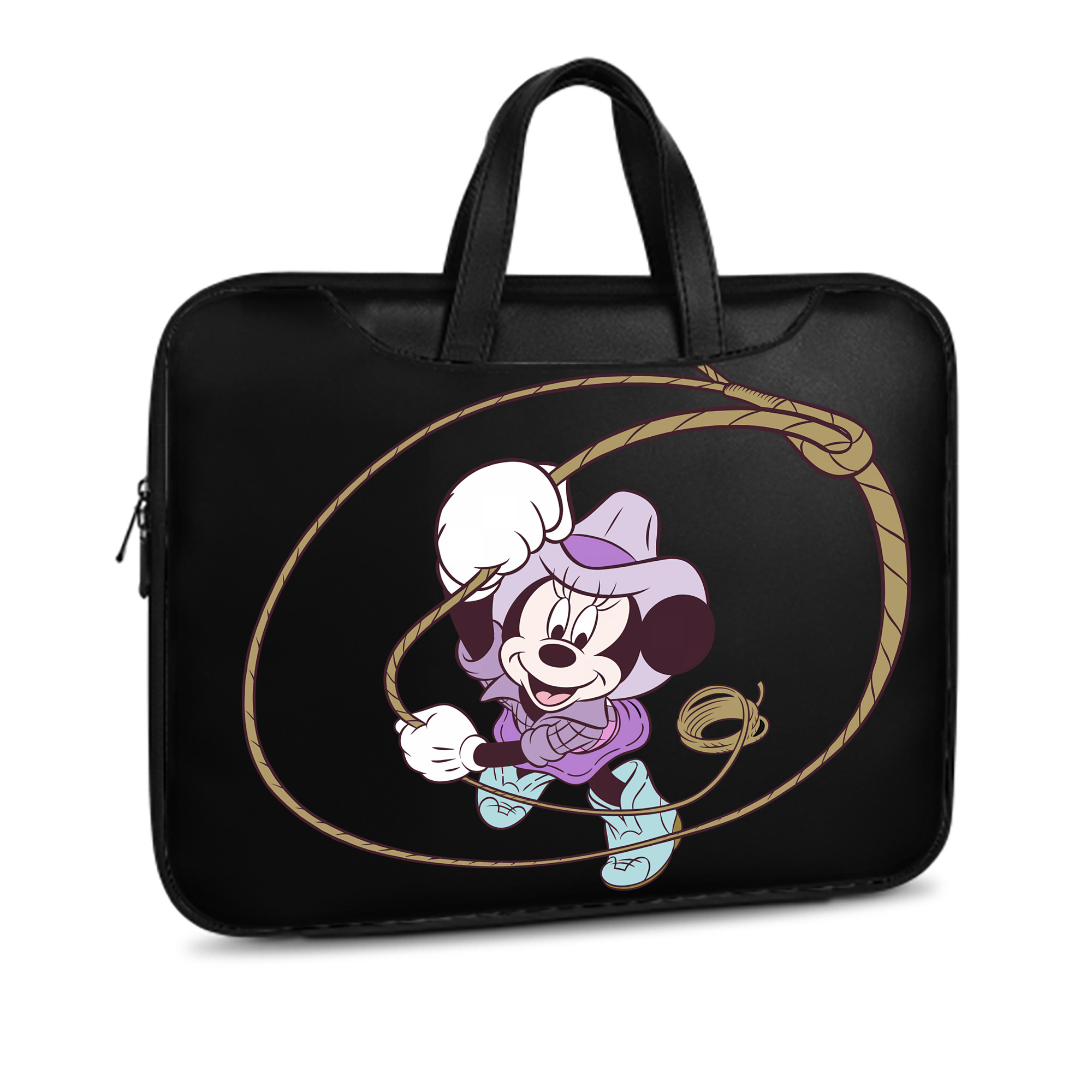 ミッキーマウス Mickey Mouse レザーラップトップバッグ　ノートパソコンケース