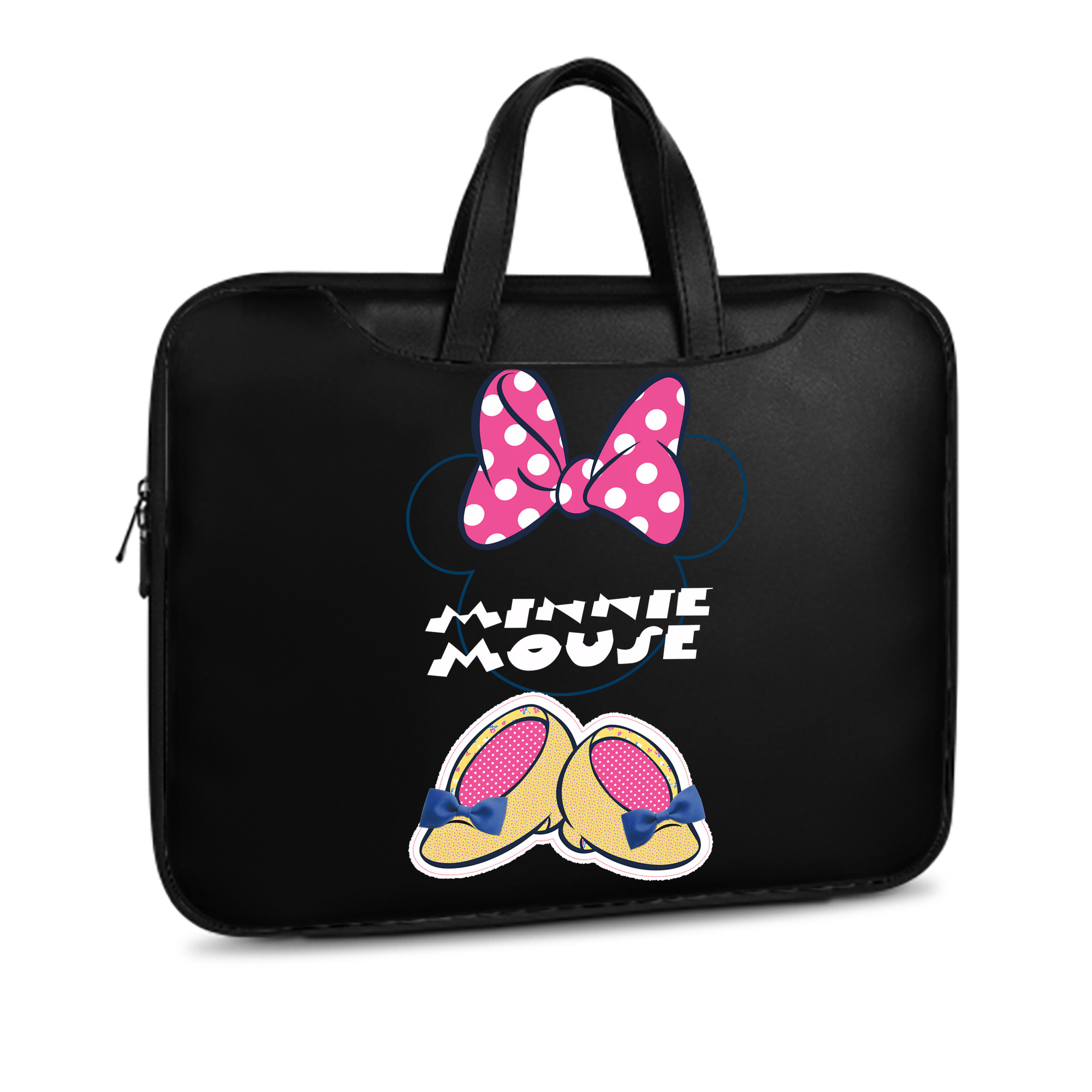 ミッキーマウス Mickey Mouse レザーラップトップバッグ　ノートパソコンケース