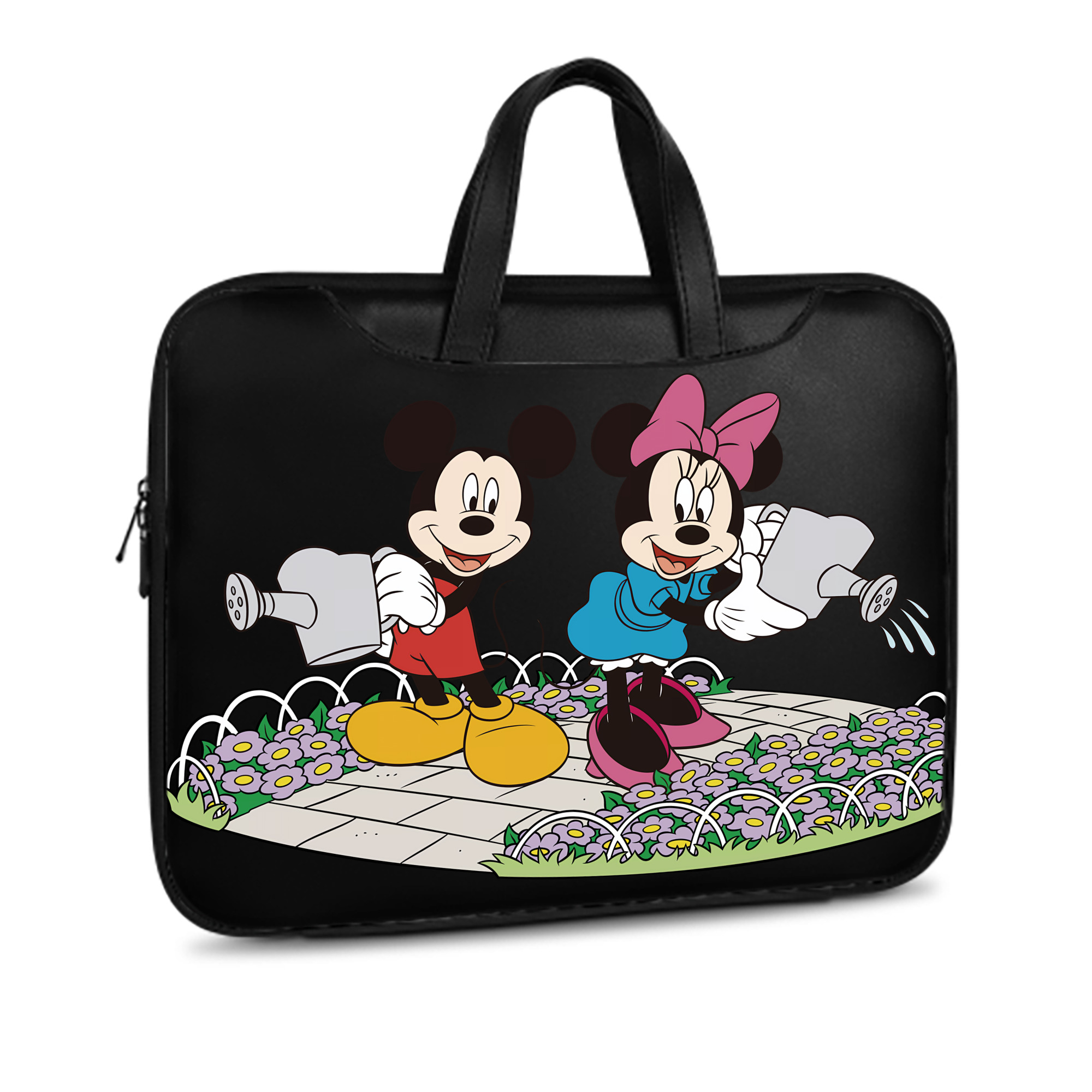 ミッキーマウス Mickey Mouse レザーラップトップバッグ　ノートパソコンケース