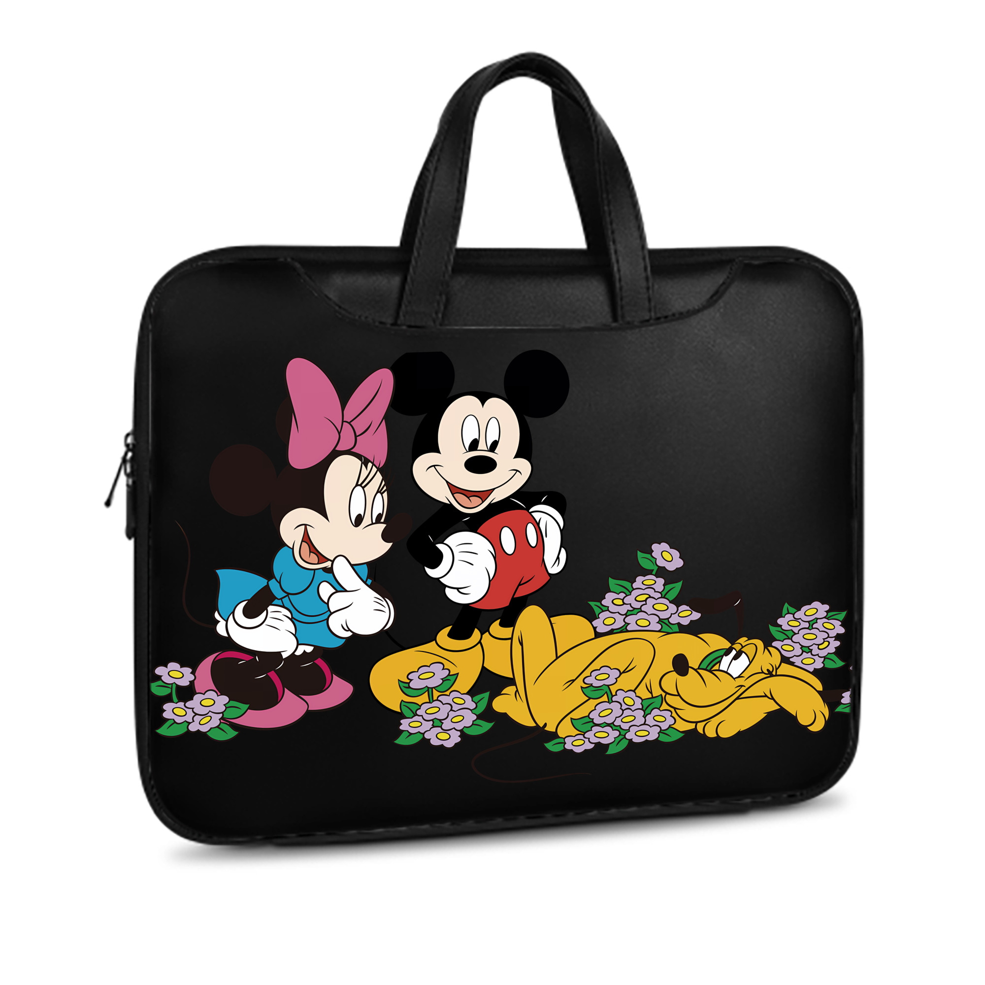 ミッキーマウス Mickey Mouse レザーラップトップバッグ　ノートパソコンケース