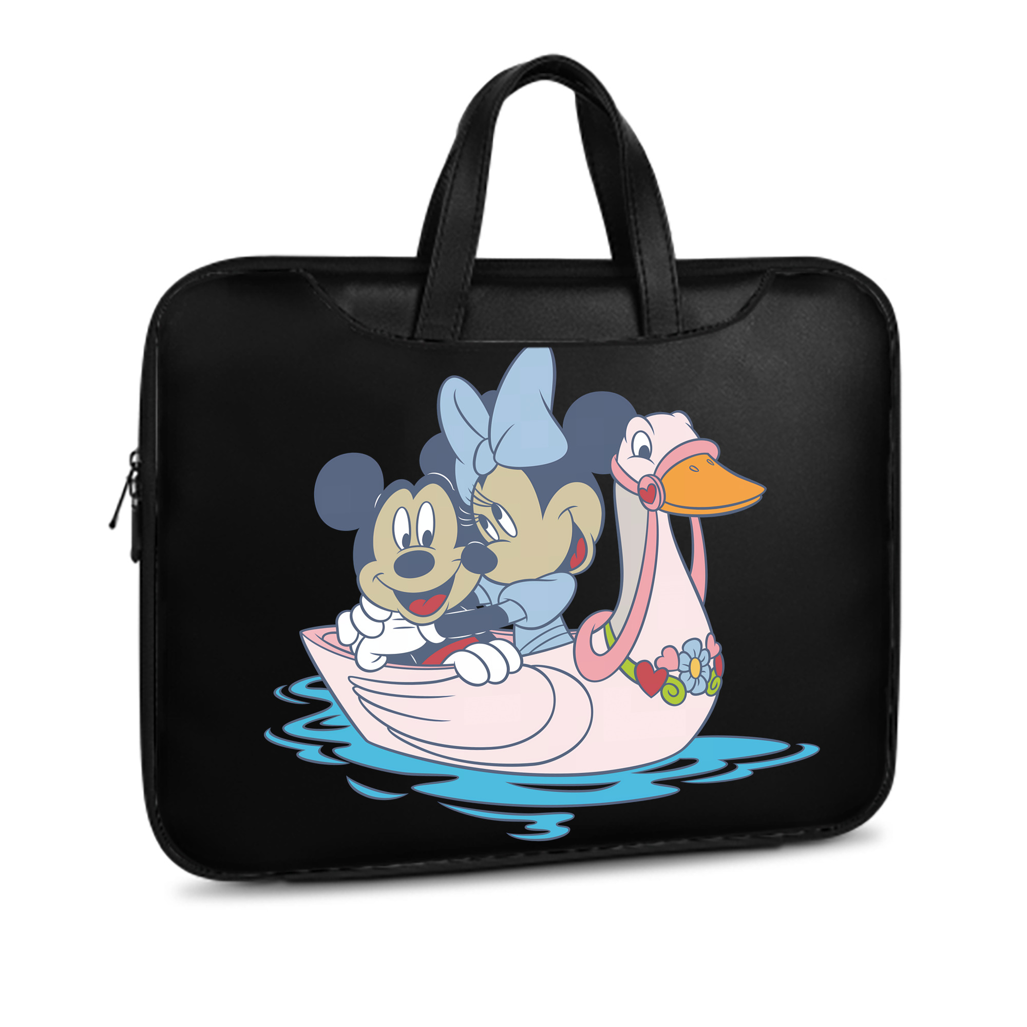 ミッキーマウス Mickey Mouse レザーラップトップバッグ　ノートパソコンケース