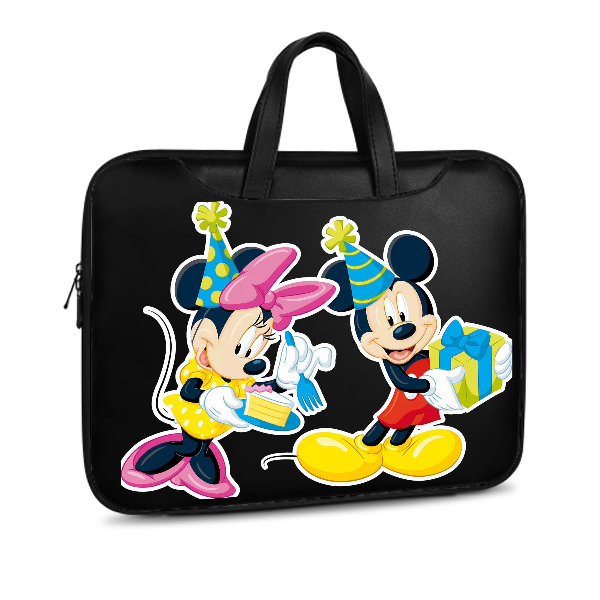 ミッキーマウス Mickey Mouse レザーラップトップバッグ　ノートパソコンケース