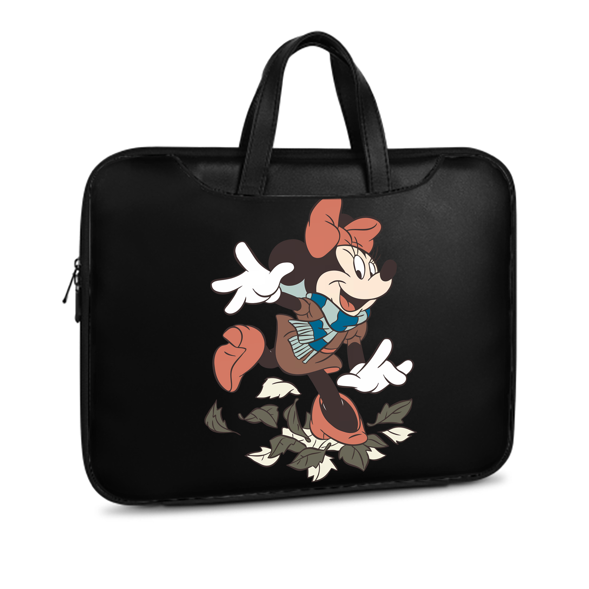 ミッキーマウス Mickey Mouse レザーラップトップバッグ　ノートパソコンケース