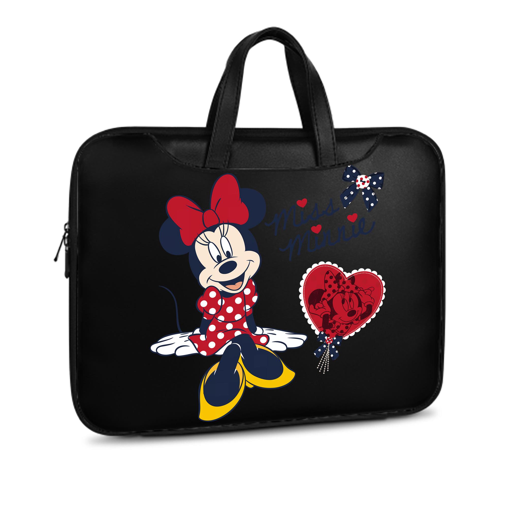 （画像用） ミッキーマウス Mickey Mouse レザーラップトップバッグ　ノートパソコンケース