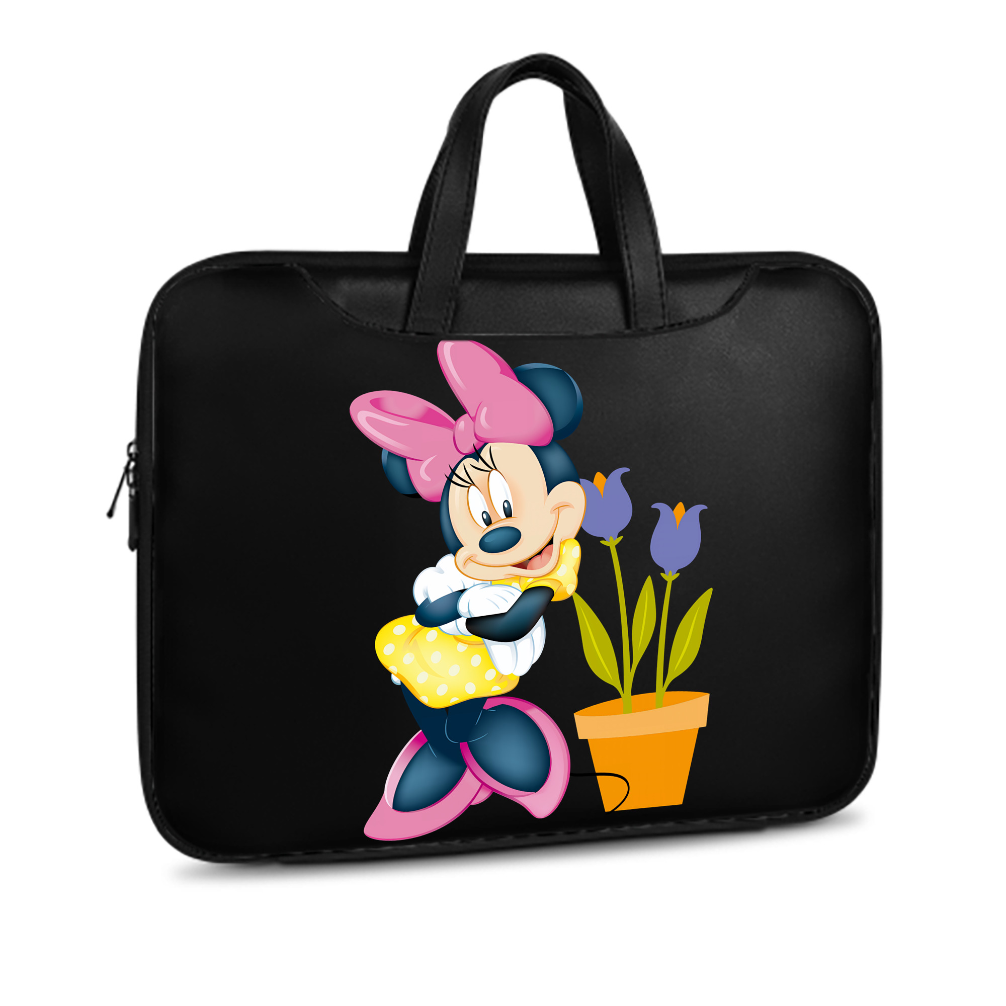 ミッキーマウス Mickey Mouse レザーラップトップバッグ　ノートパソコンケース