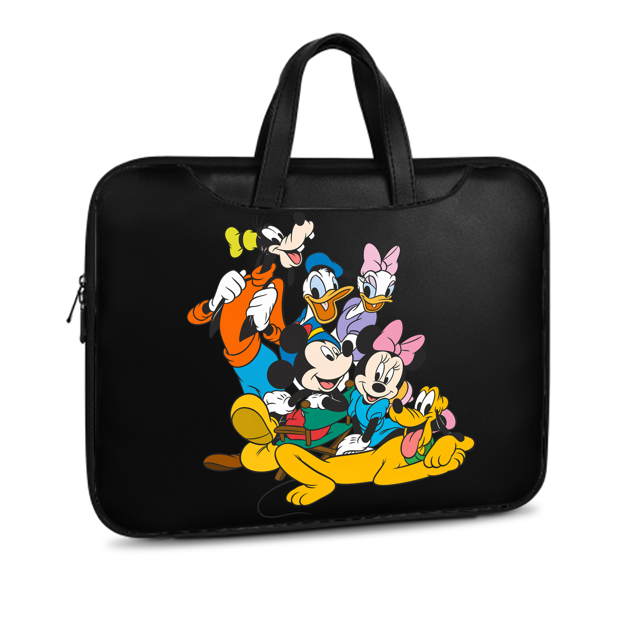 ミッキーマウス Mickey Mouse レザーラップトップバッグ　ノートパソコンケース