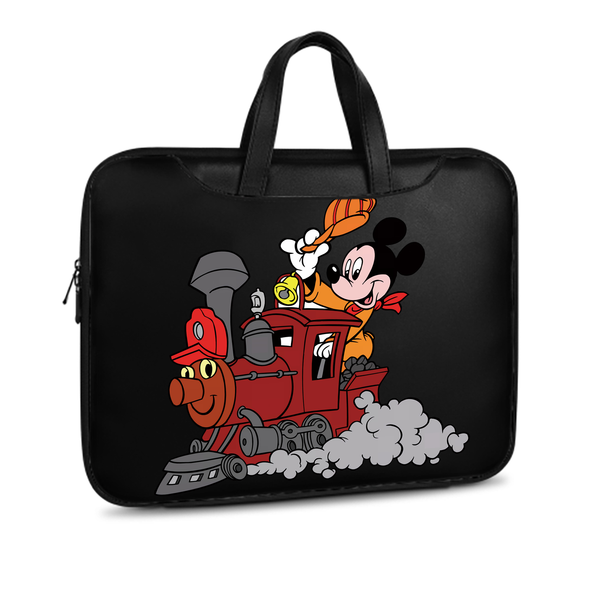 ミッキーマウス Mickey Mouse レザーラップトップバッグ　ノートパソコンケース