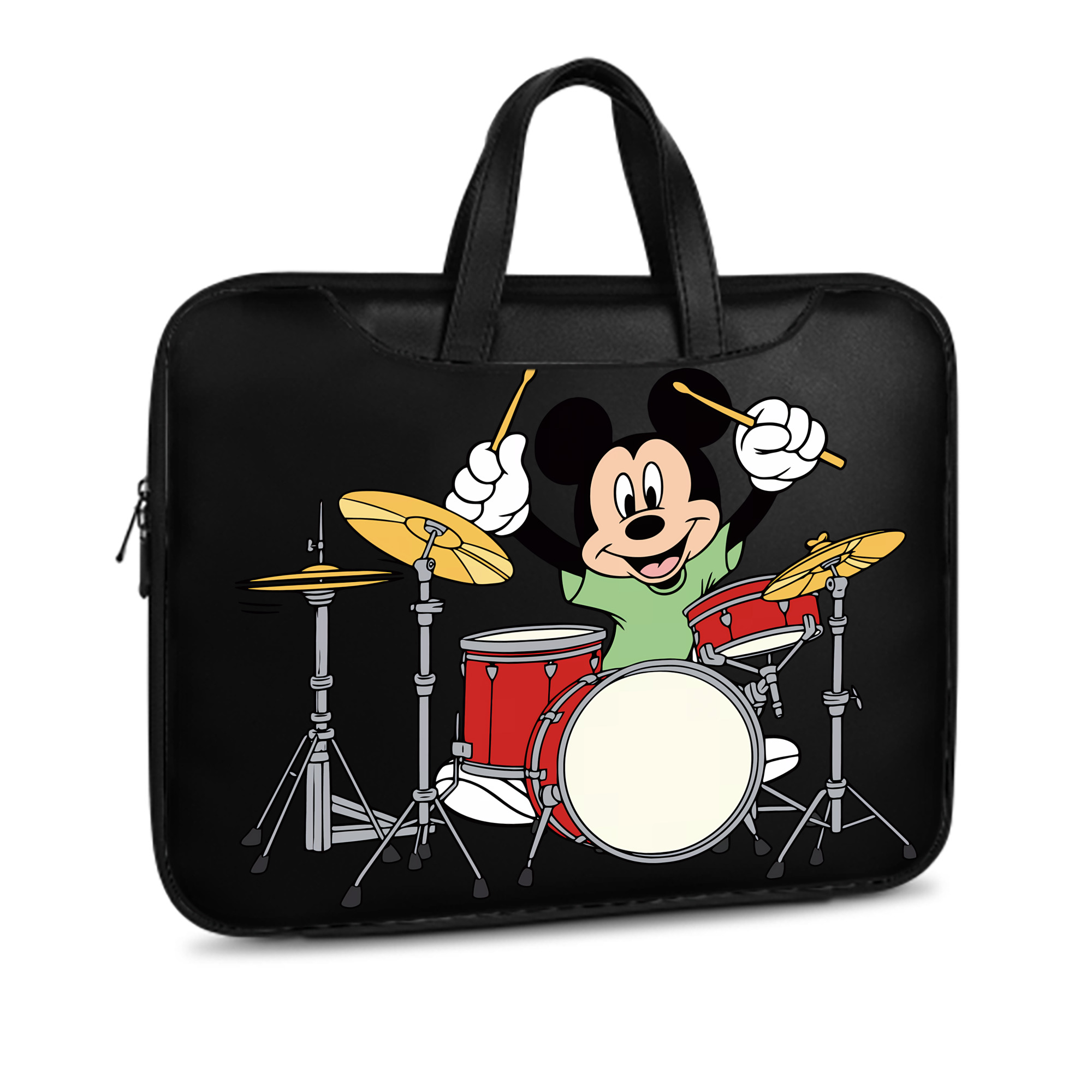 ミッキーマウス Mickey Mouse レザーラップトップバッグ　ノートパソコンケース
