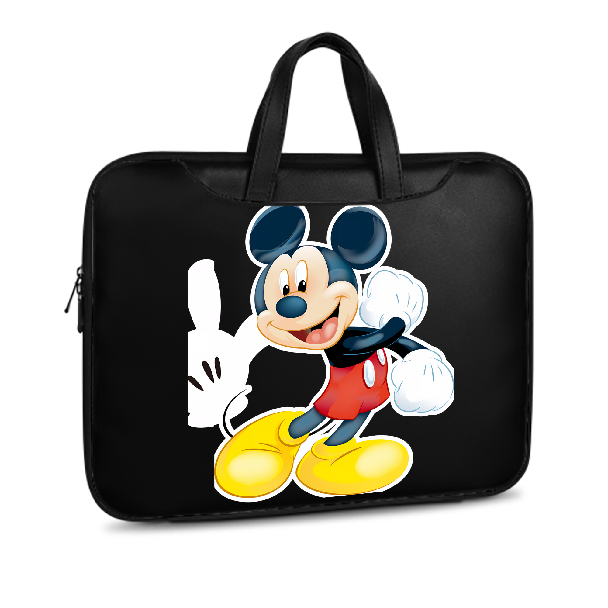 ミッキーマウス Mickey Mouse レザーラップトップバッグ　ノートパソコンケース