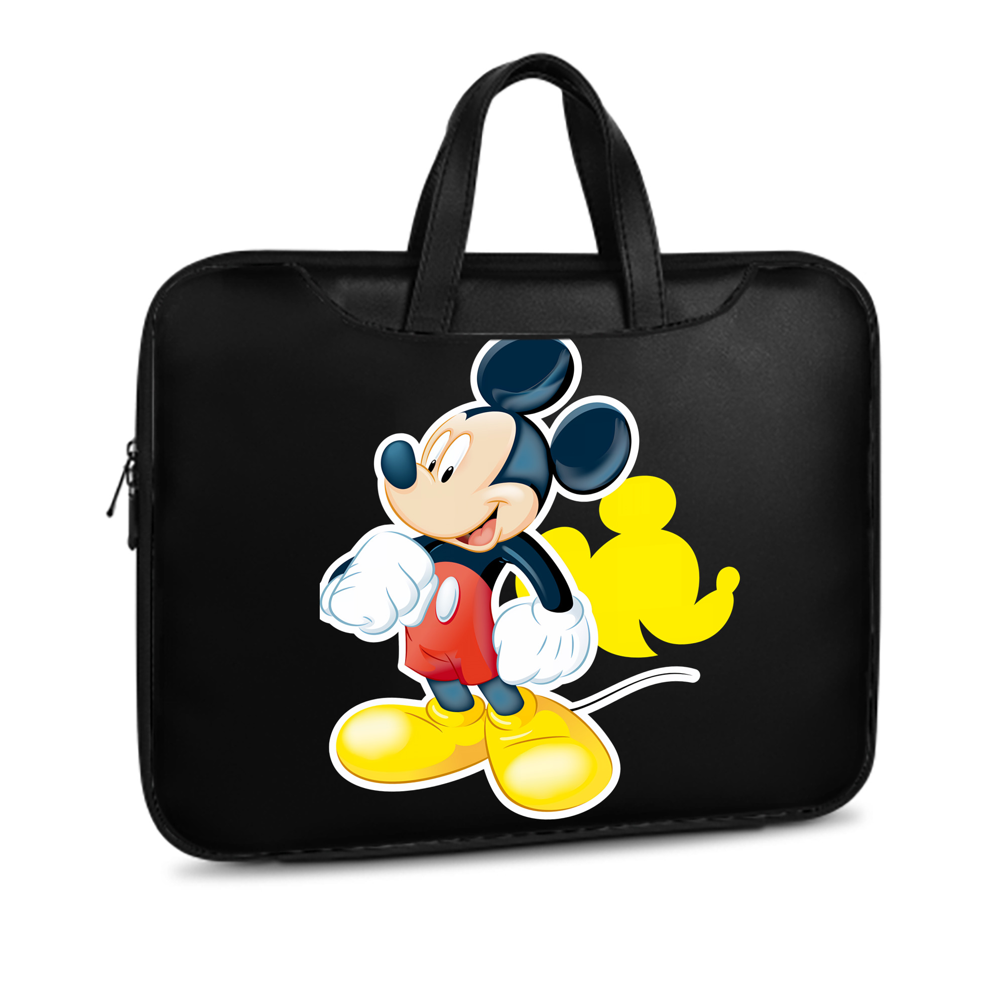 ミッキーマウス Mickey Mouse レザーラップトップバッグ　ノートパソコンケース