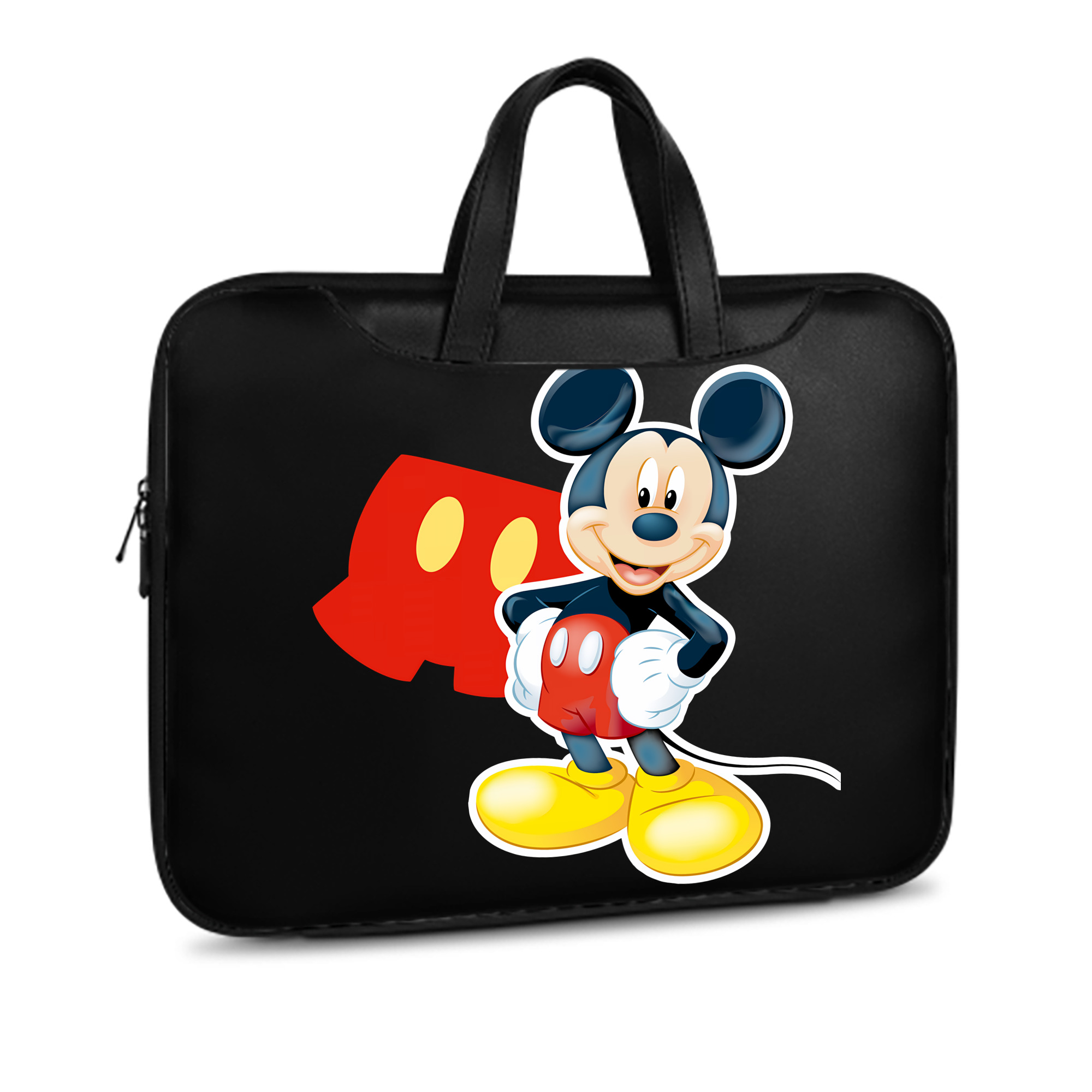 ミッキーマウス Mickey Mouse レザーラップトップバッグ　ノートパソコンケース