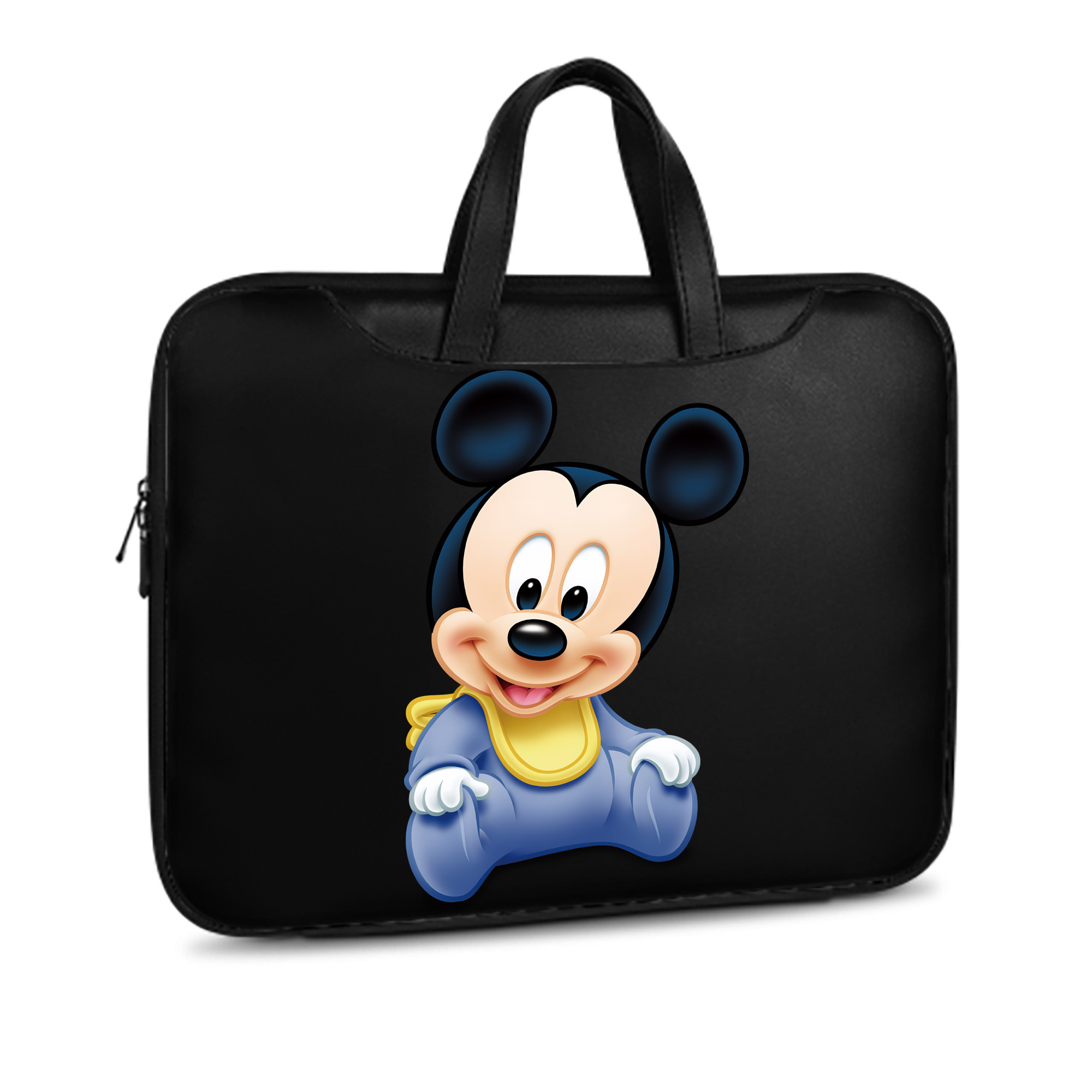 ミッキーマウス Mickey Mouse レザーラップトップバッグ　ノートパソコンケース