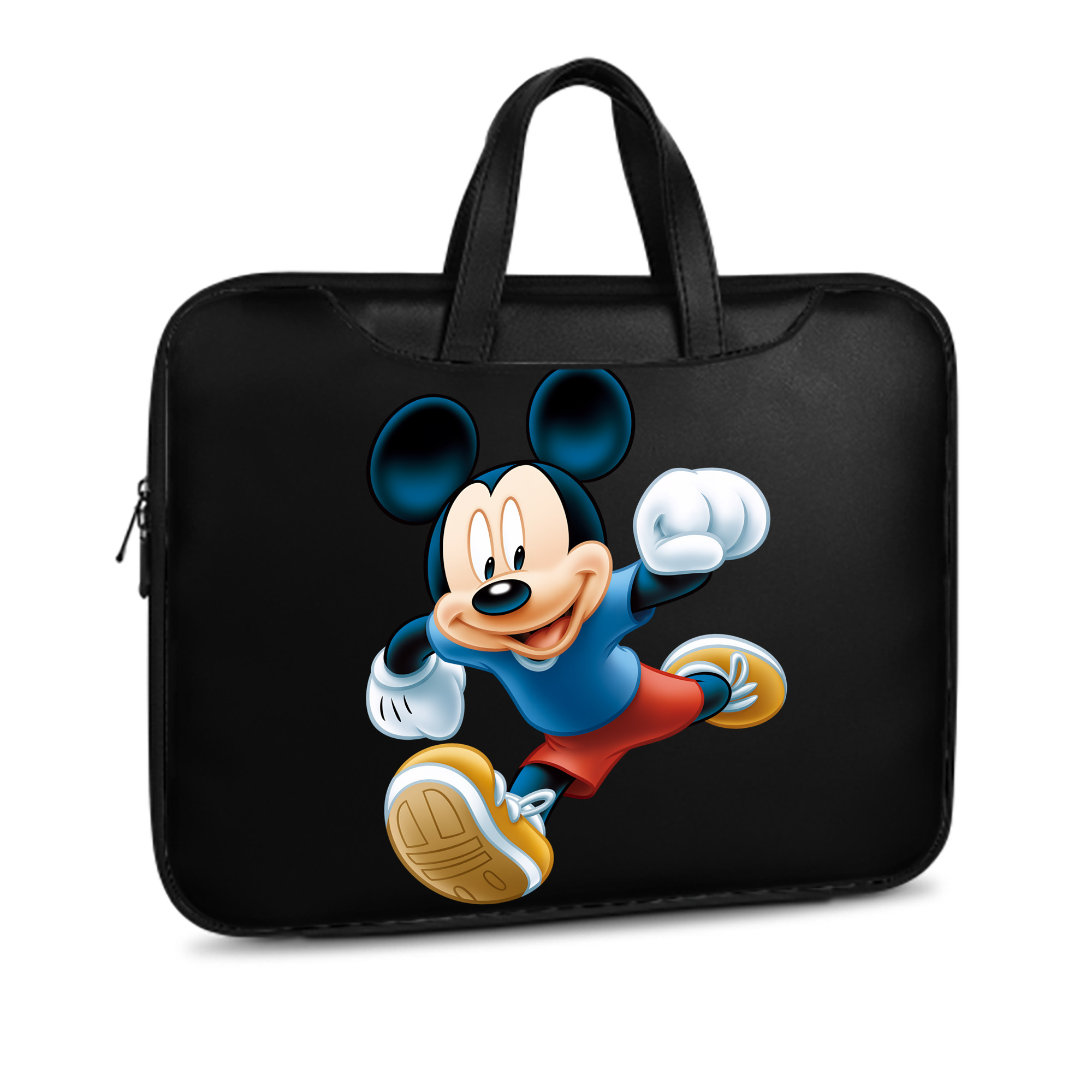 ミッキーマウス Mickey Mouse レザーラップトップバッグ　ノートパソコンケース