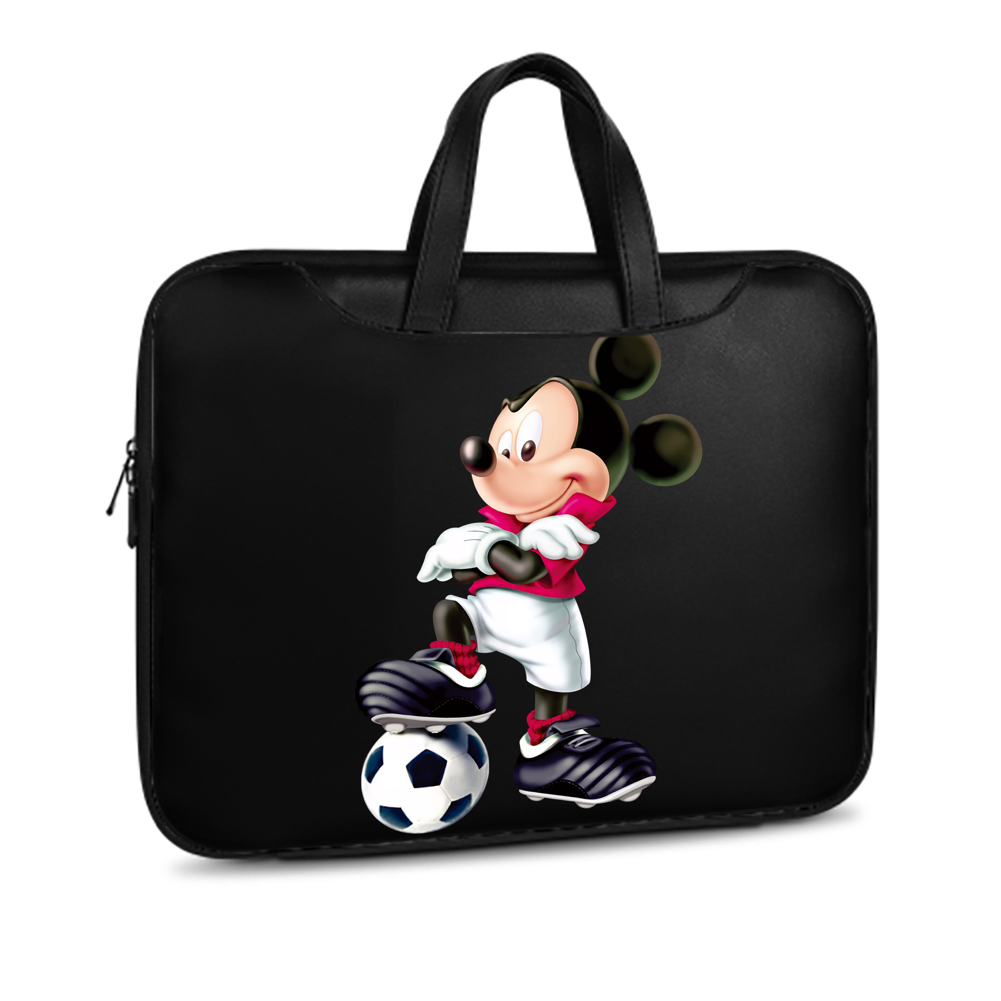 ミッキーマウス Mickey Mouse レザーラップトップバッグ　ノートパソコンケース