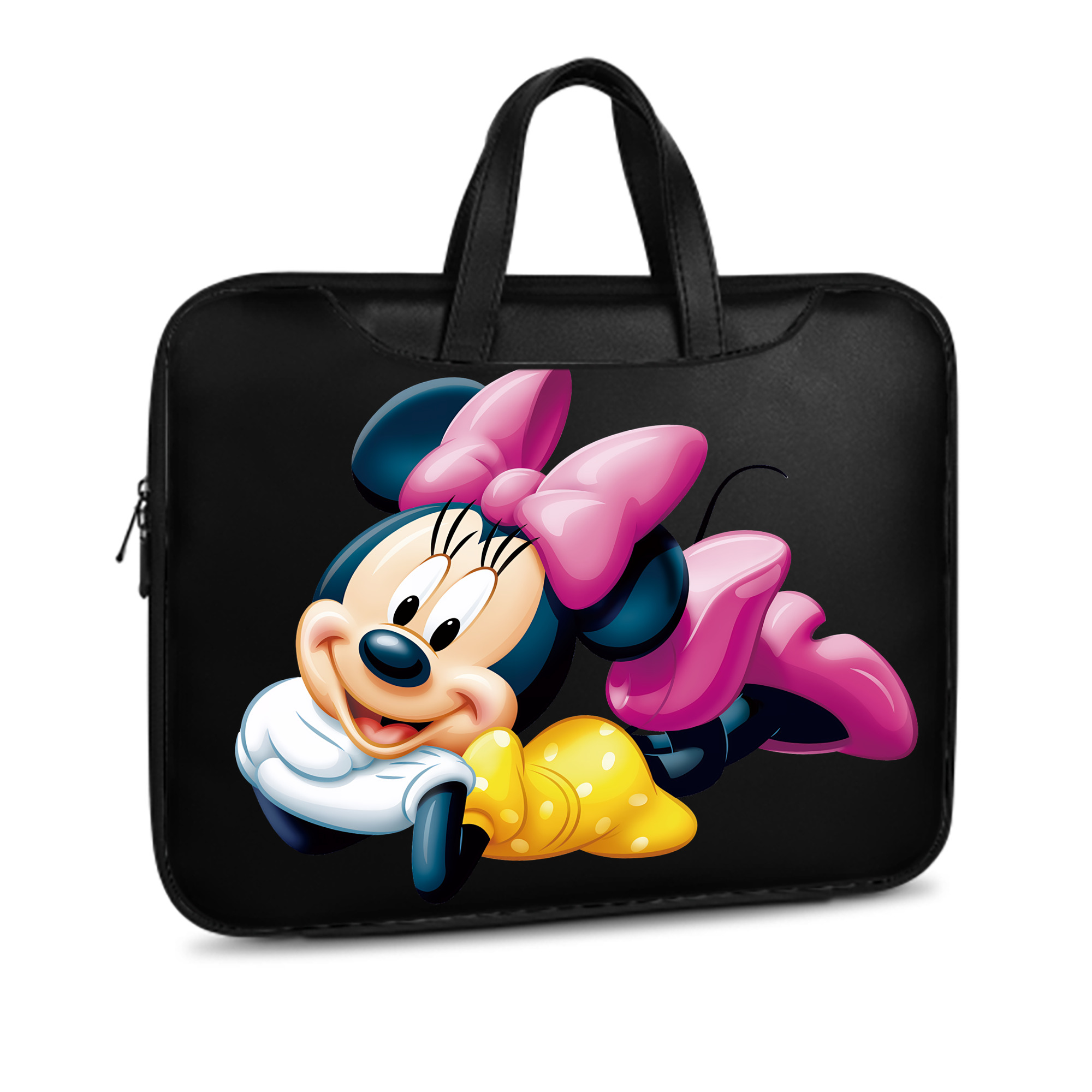 ミッキーマウス Mickey Mouse レザーラップトップバッグ　ノートパソコンケース