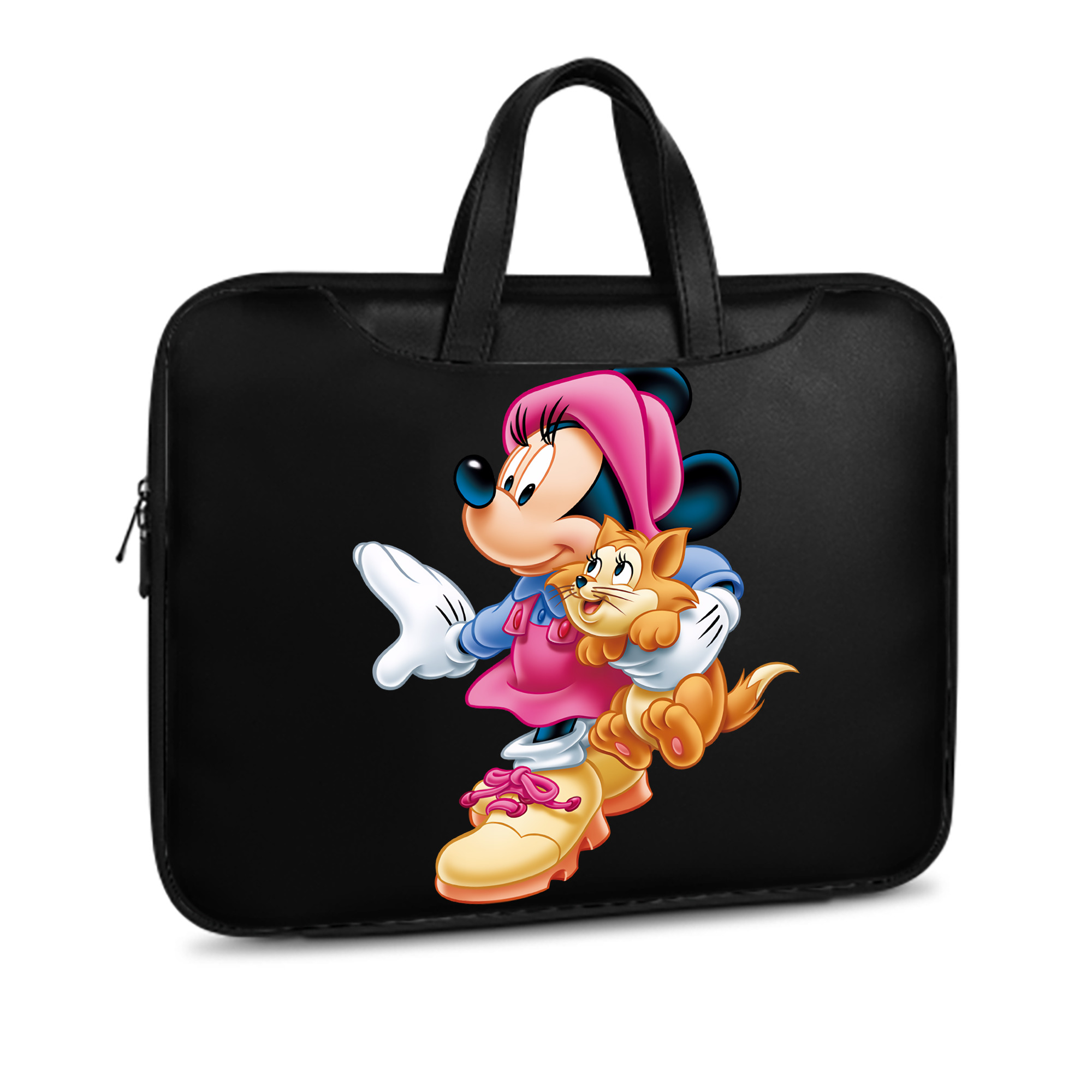 ミッキーマウス Mickey Mouse レザーラップトップバッグ　ノートパソコンケース