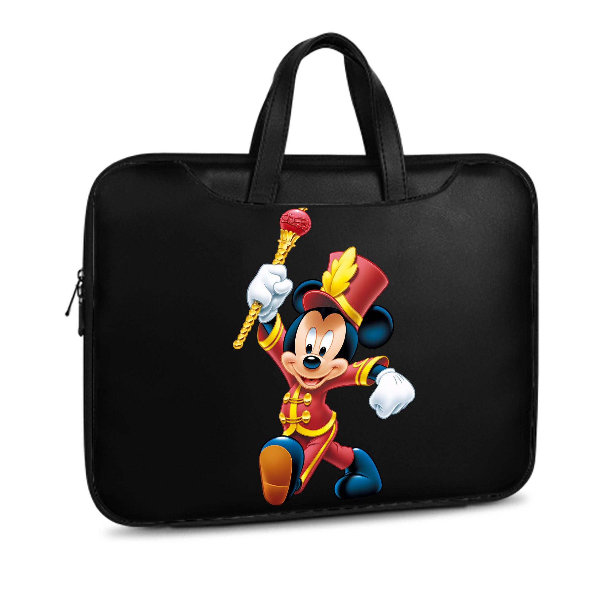 ミッキーマウス Mickey Mouse レザーラップトップバッグ　ノートパソコンケース