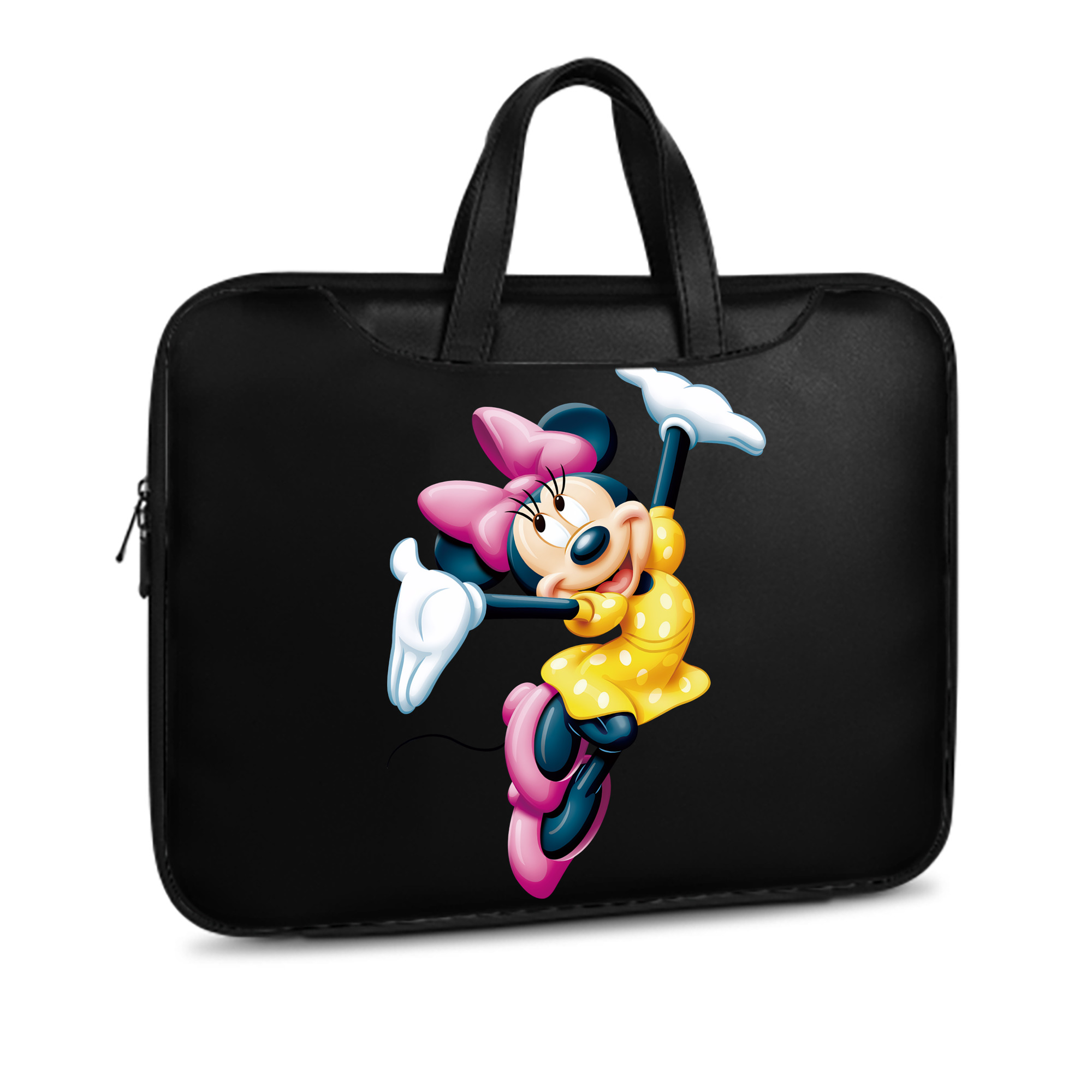 （画像用） ミッキーマウス Mickey Mouse レザーラップトップバッグ　ノートパソコンケース