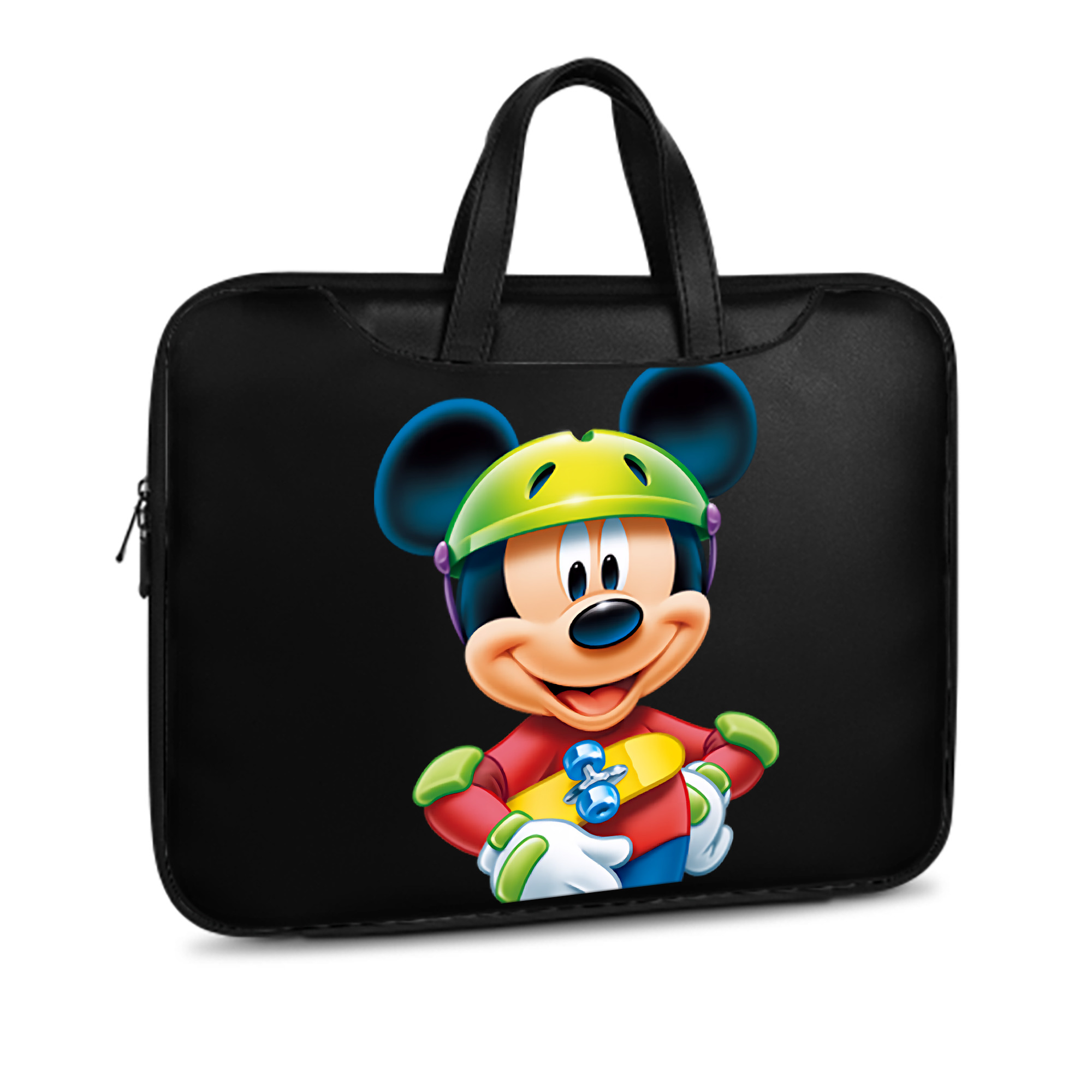 ミッキーマウス Mickey Mouse レザーラップトップバッグ　ノートパソコンケース