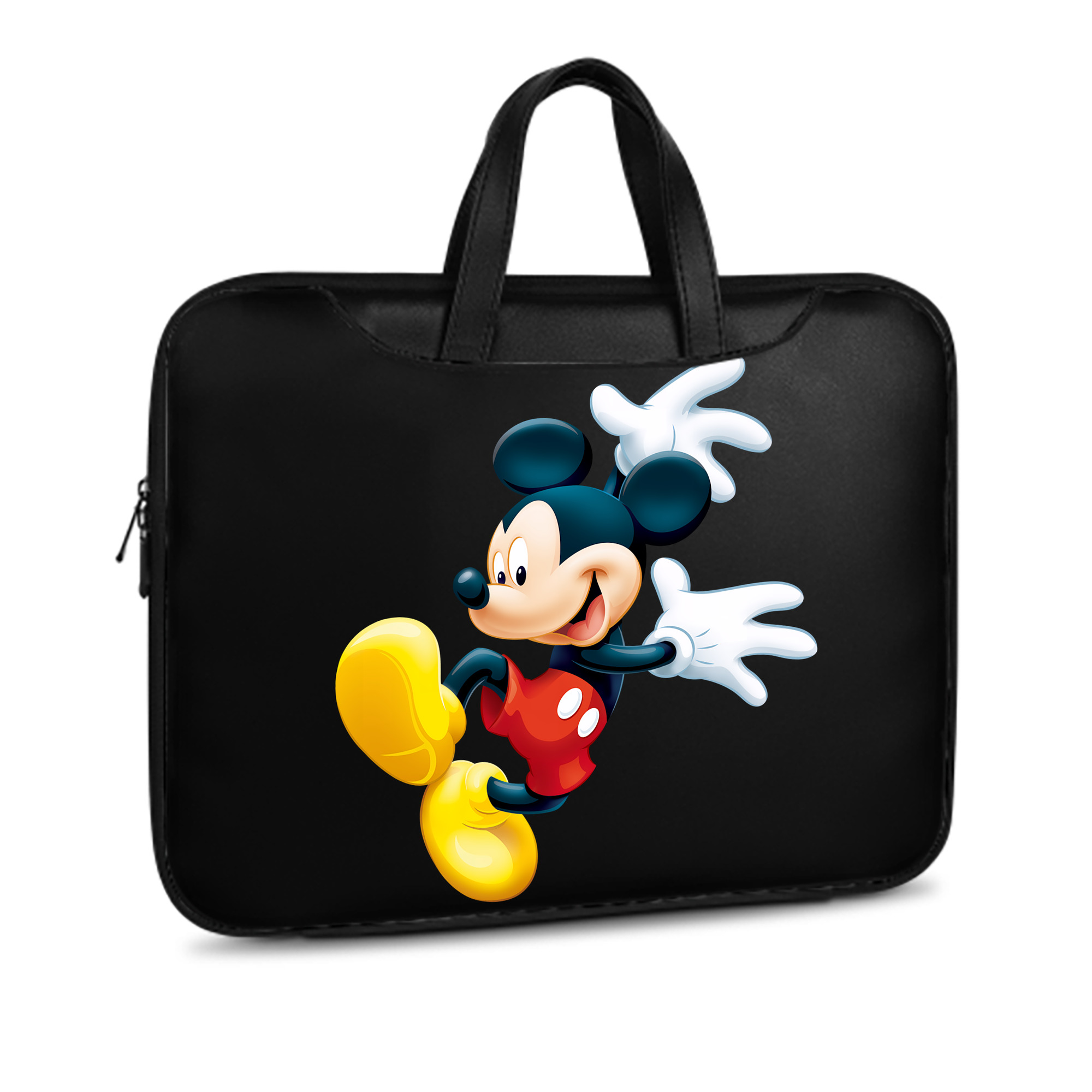 ミッキーマウス Mickey Mouse レザーラップトップバッグ　ノートパソコンケース