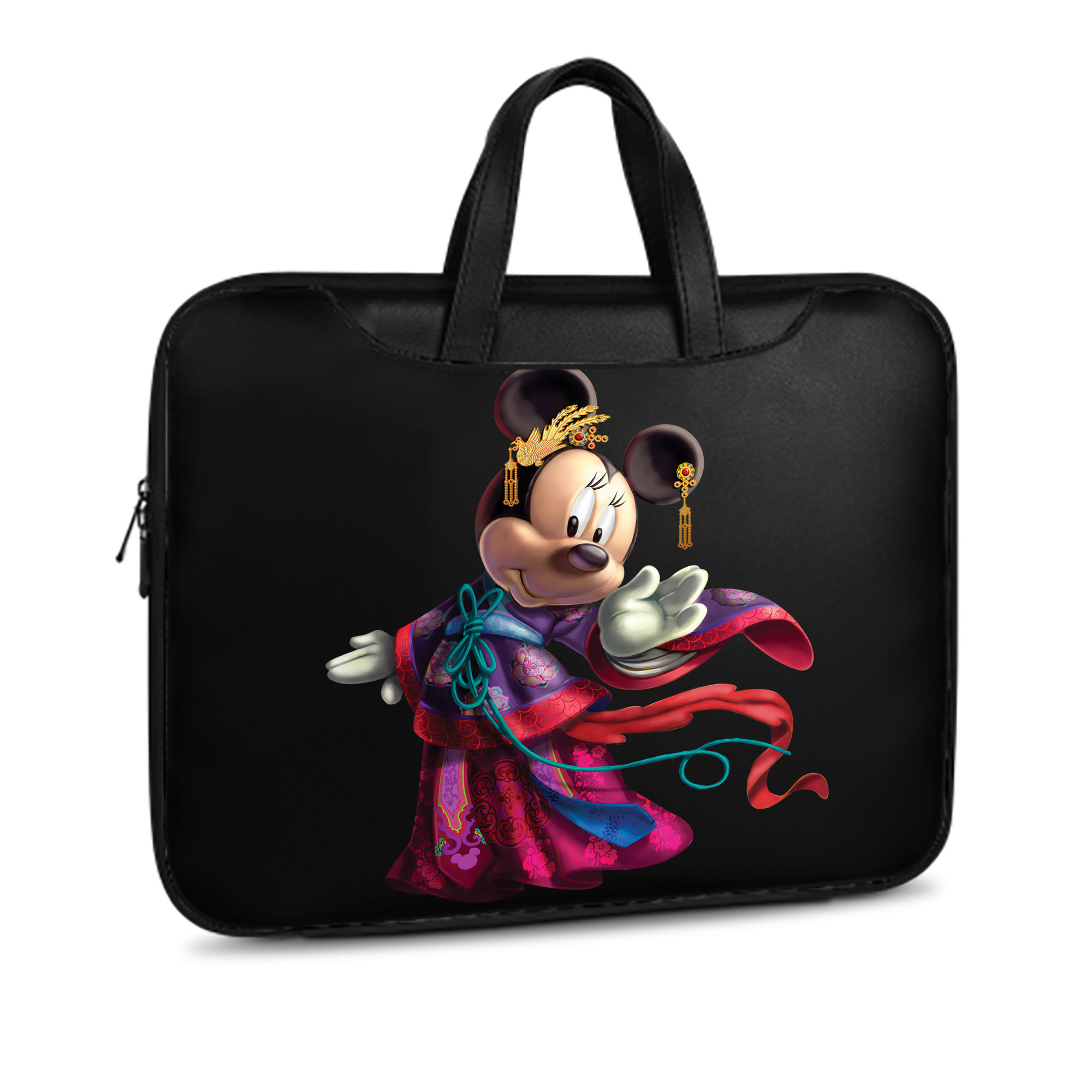 ミッキーマウス Mickey Mouse レザーラップトップバッグ　ノートパソコンケース