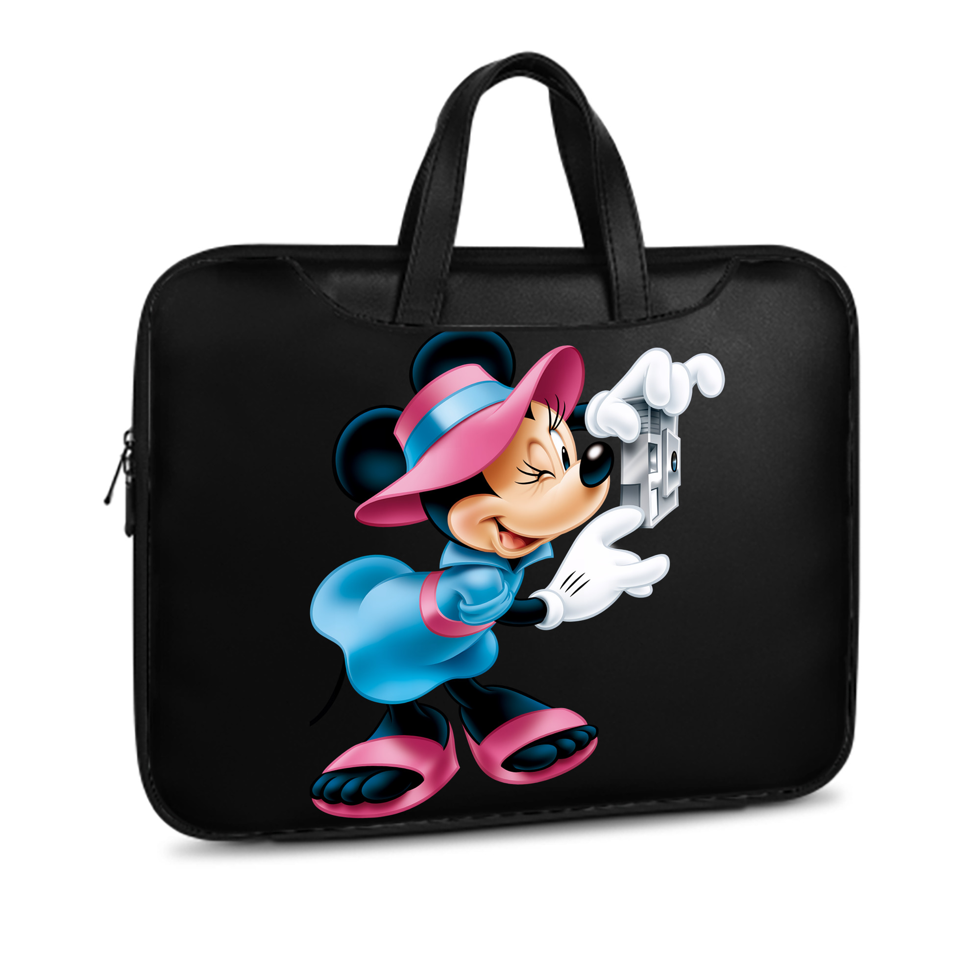 ミッキーマウス Mickey Mouse レザーラップトップバッグ　ノートパソコンケース