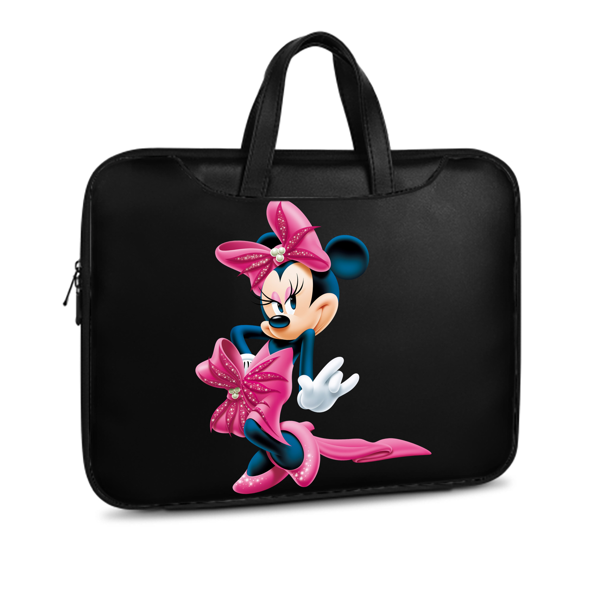 ミッキーマウス Mickey Mouse レザーラップトップバッグ　ノートパソコンケース