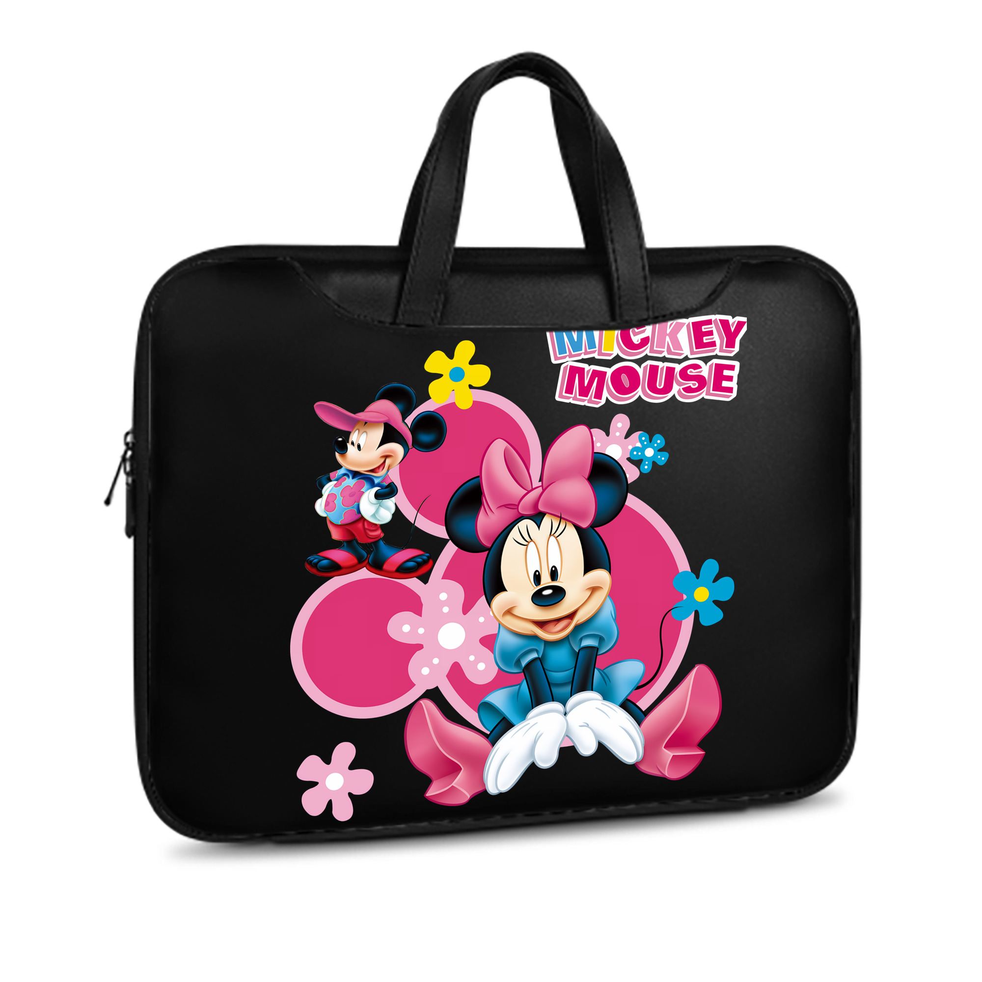 ミッキーマウス Mickey Mouse レザーラップトップバッグ　ノートパソコンケース