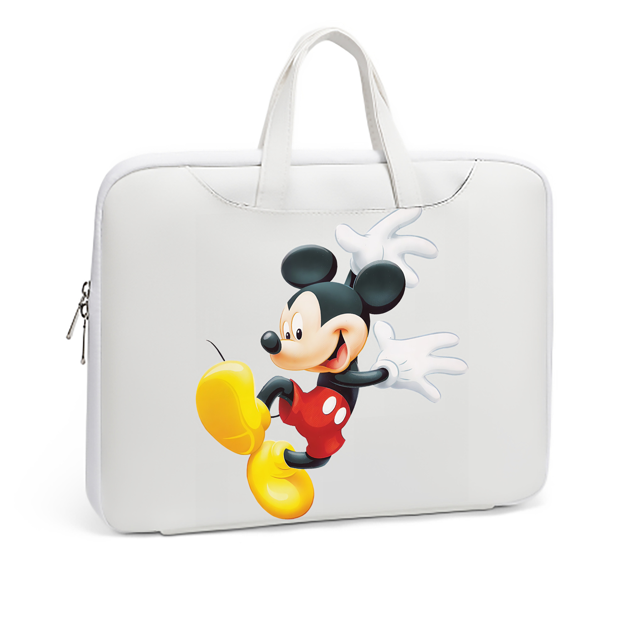ミッキーマウス Mickey Mouse レザーラップトップバッグ　ノートパソコンケース