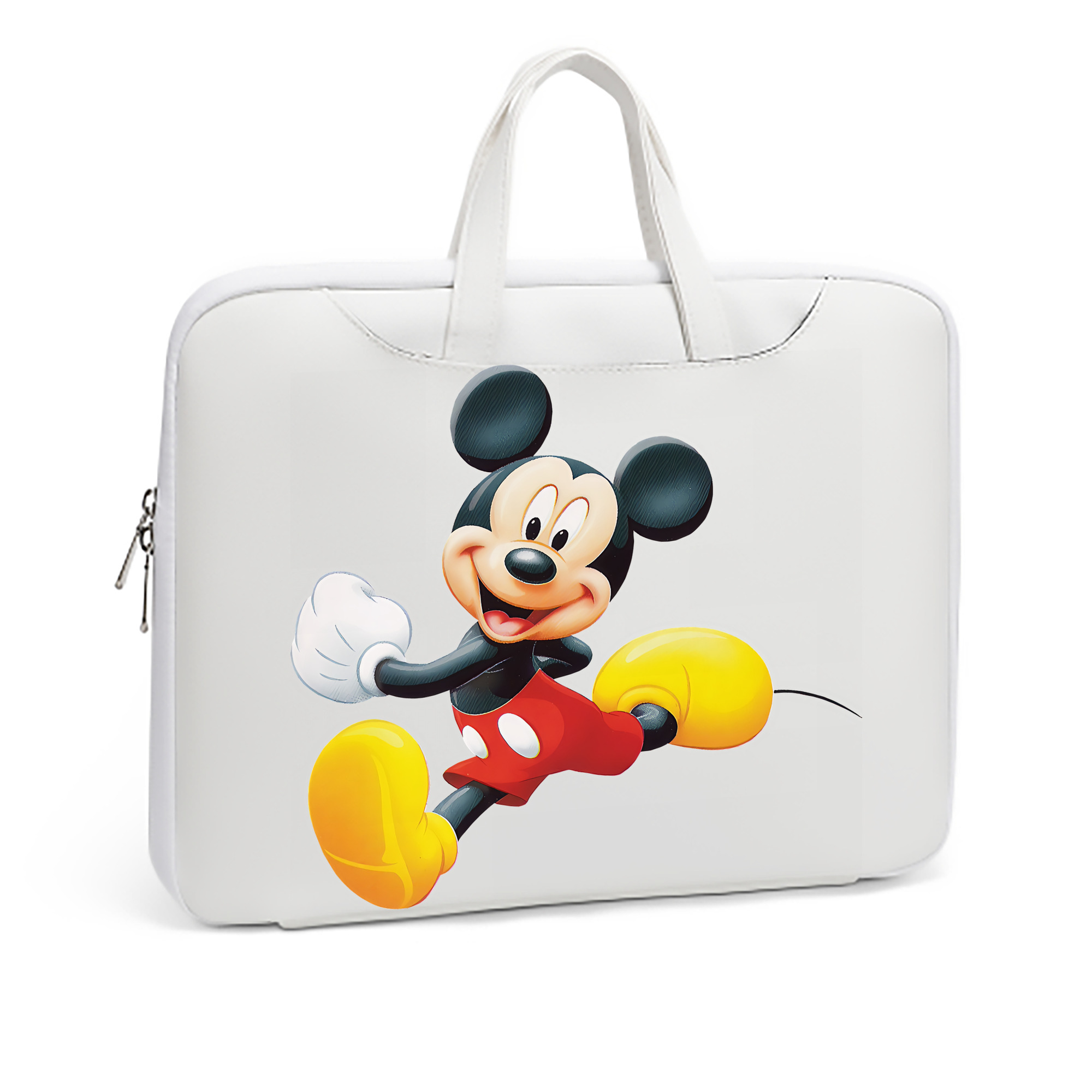 ミッキーマウス Mickey Mouse レザーラップトップバッグ　ノートパソコンケース