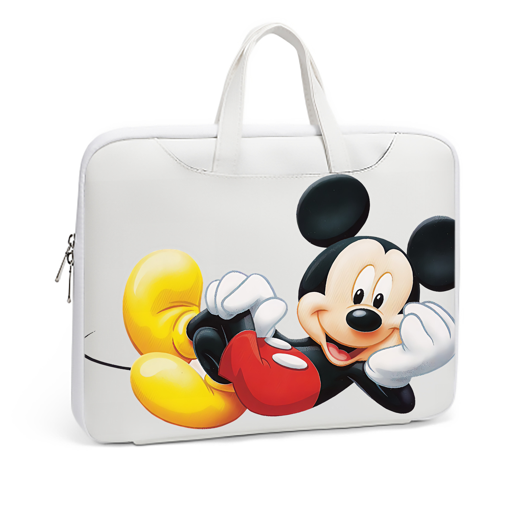 ミッキーマウス Mickey Mouse レザーラップトップバッグ　ノートパソコンケース