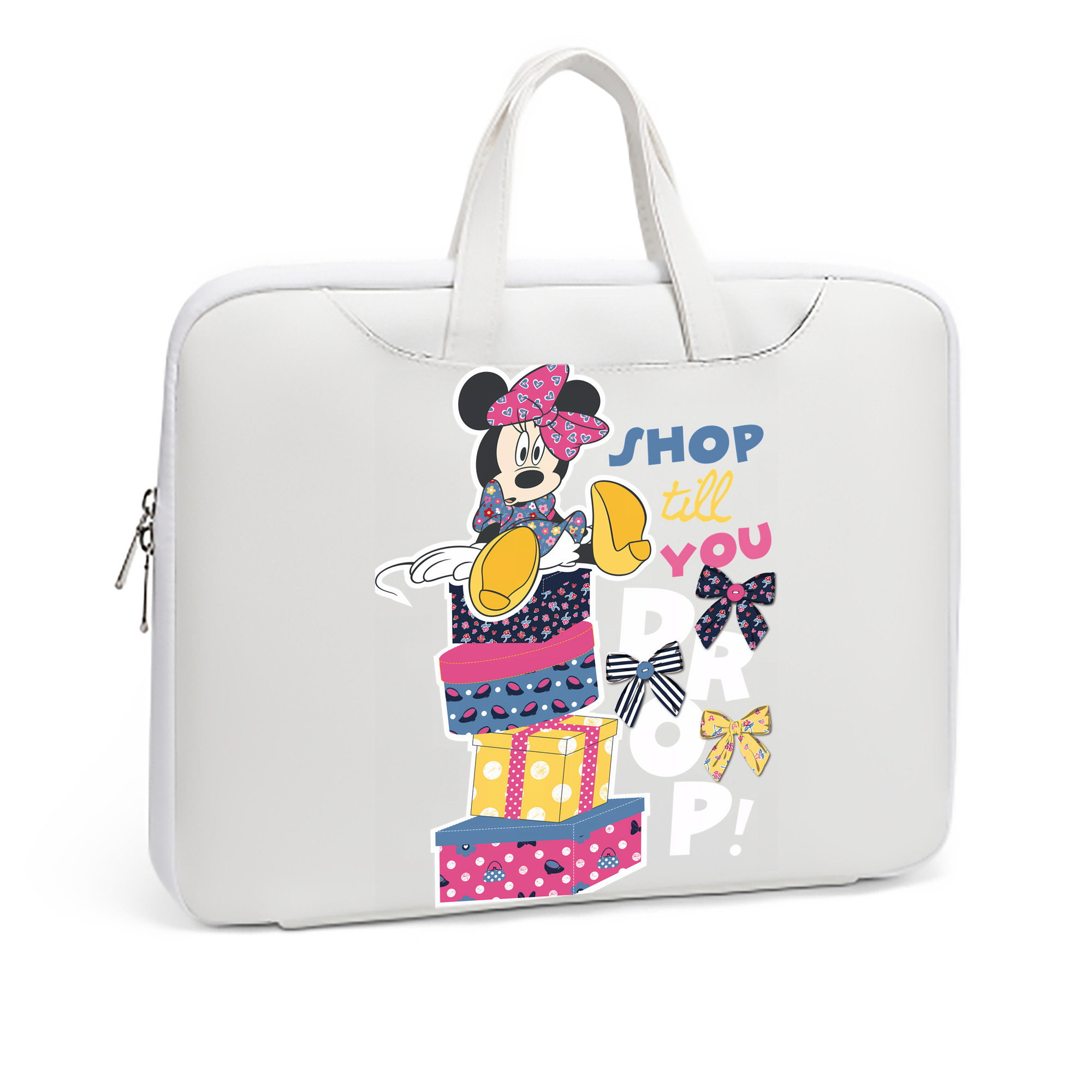 ミッキーマウス Mickey Mouse レザーラップトップバッグ　ノートパソコンケース