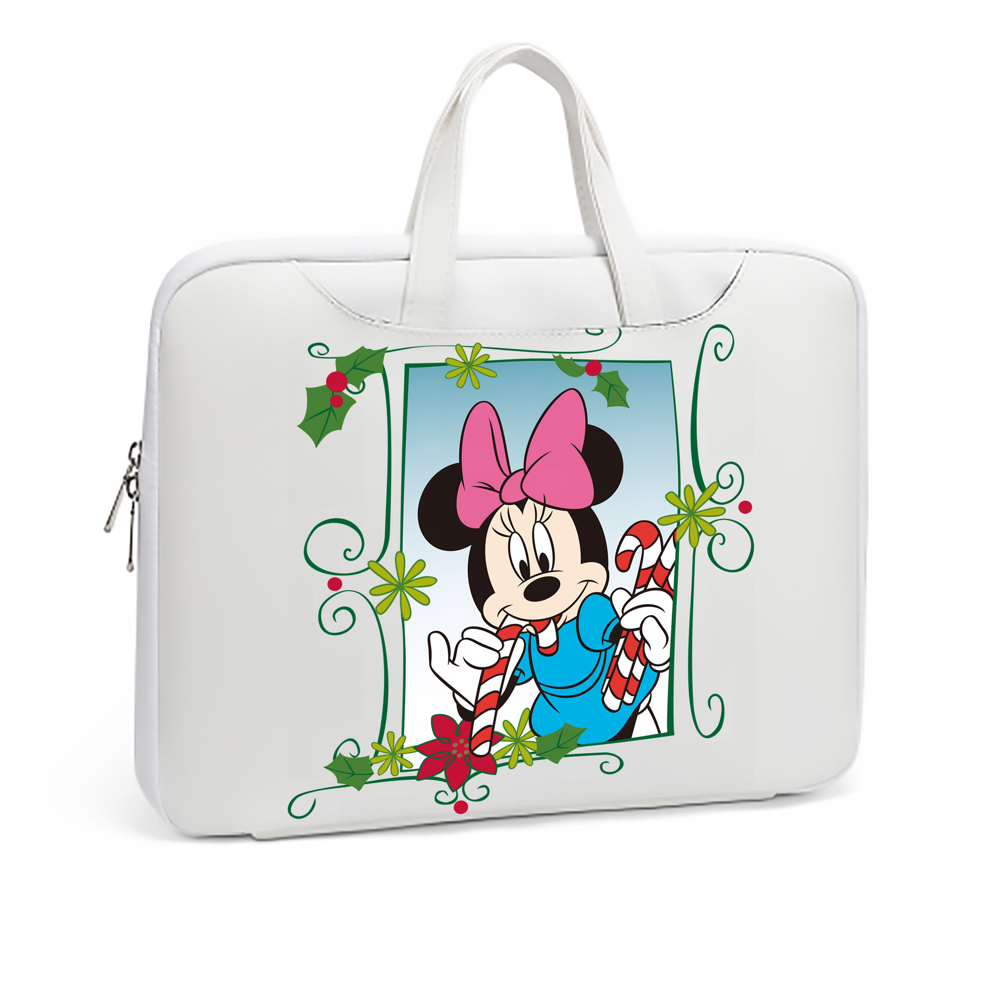 ミッキーマウス Mickey Mouse レザーラップトップバッグ　ノートパソコンケース