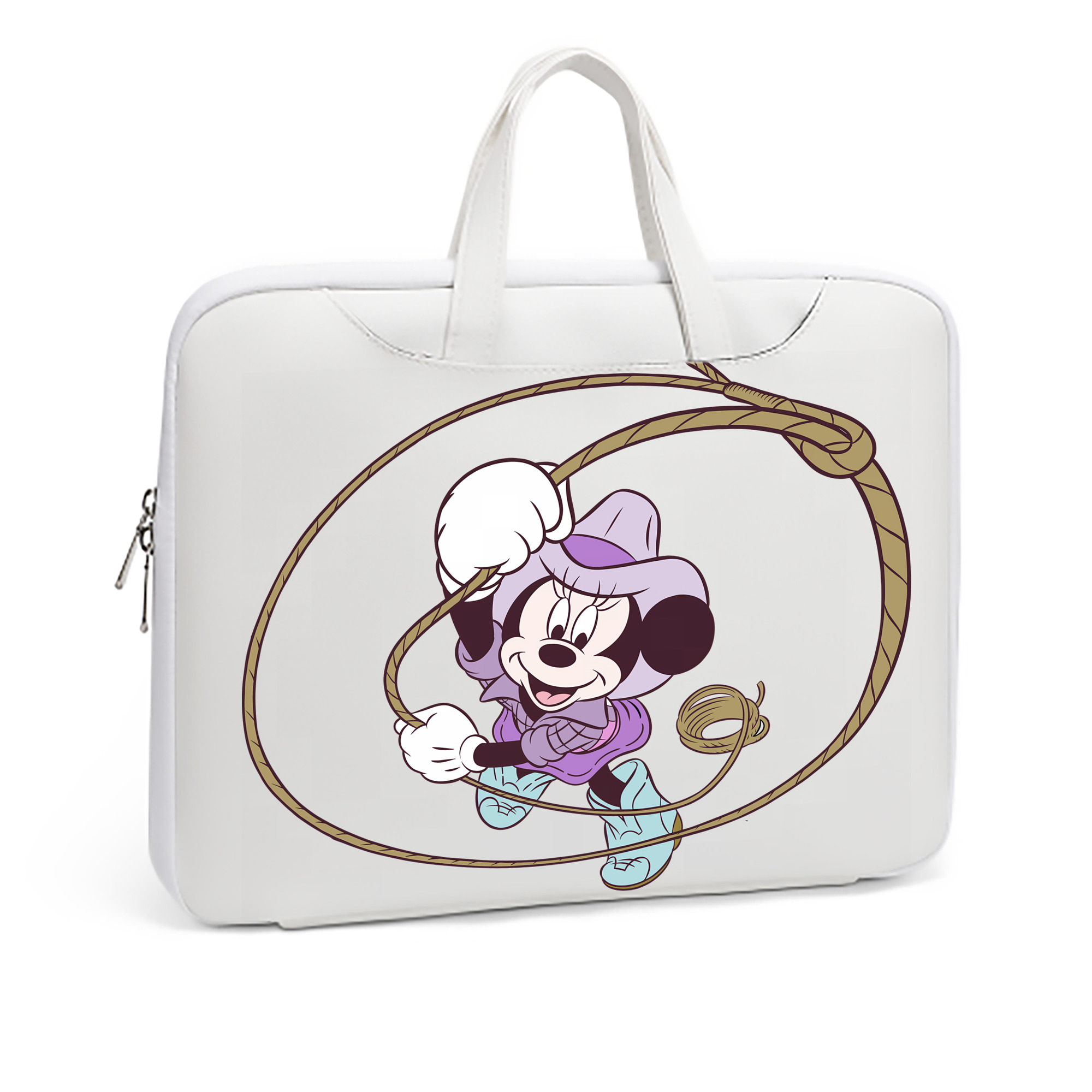 ミッキーマウス Mickey Mouse レザーラップトップバッグ　ノートパソコンケース