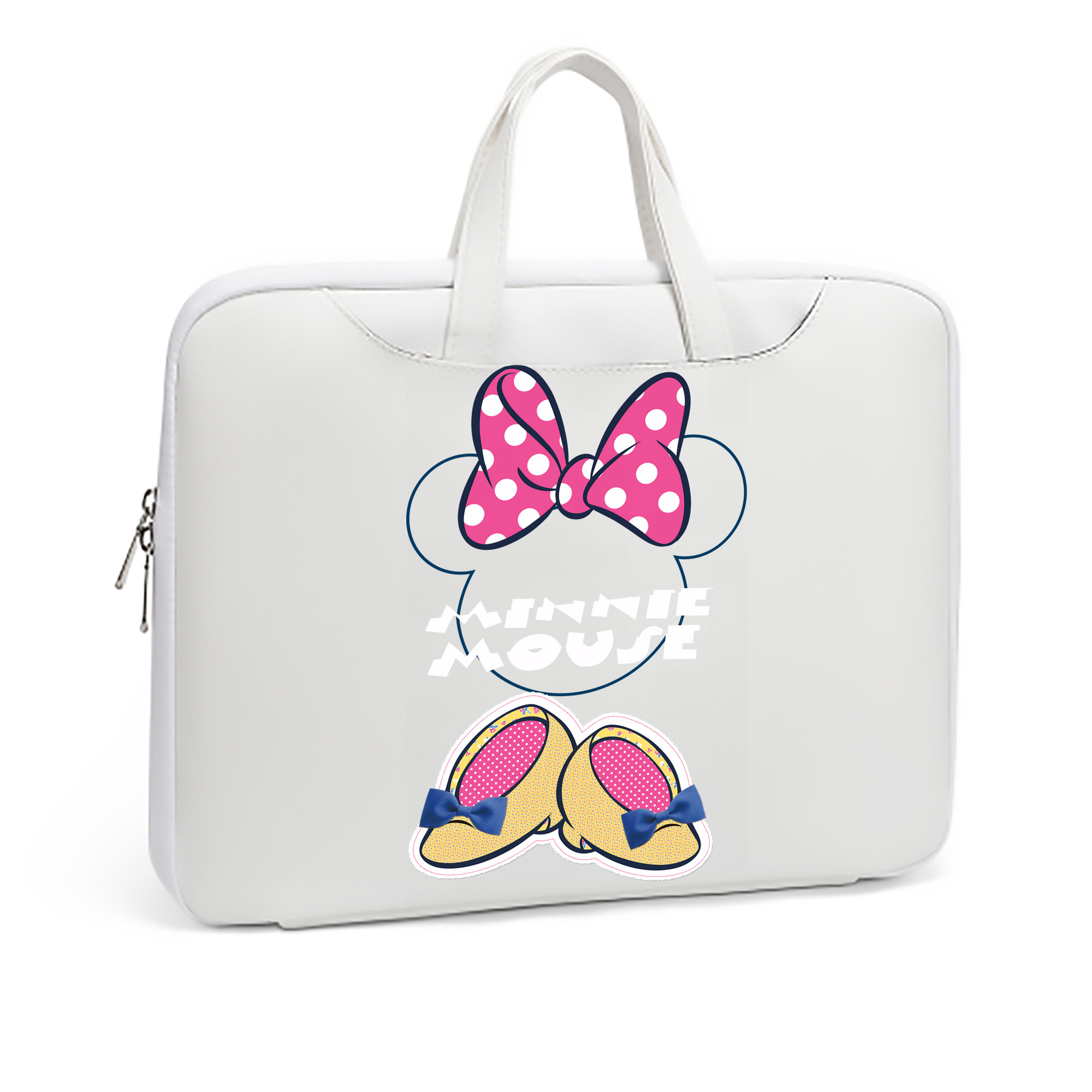 ミッキーマウス Mickey Mouse レザーラップトップバッグ　ノートパソコンケース