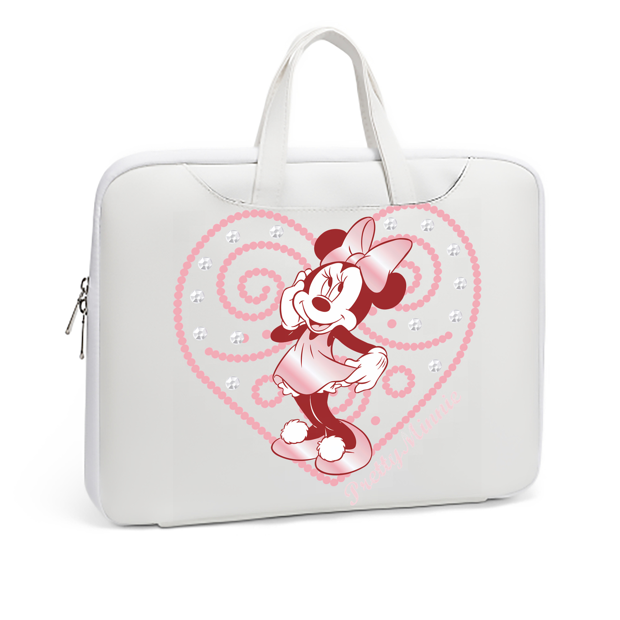 ミッキーマウス Mickey Mouse レザーラップトップバッグ　ノートパソコンケース