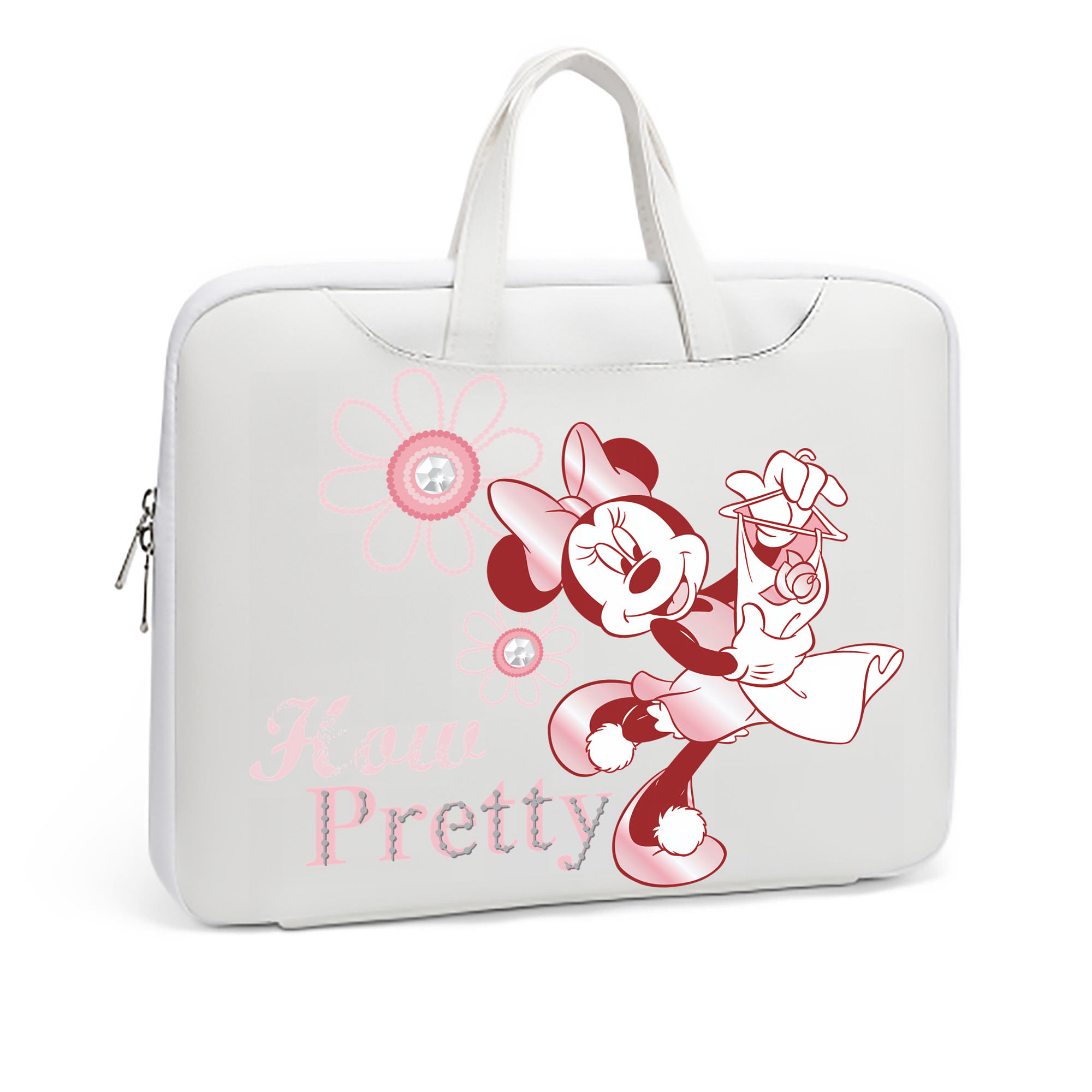 ミッキーマウス Mickey Mouse レザーラップトップバッグ　ノートパソコンケース