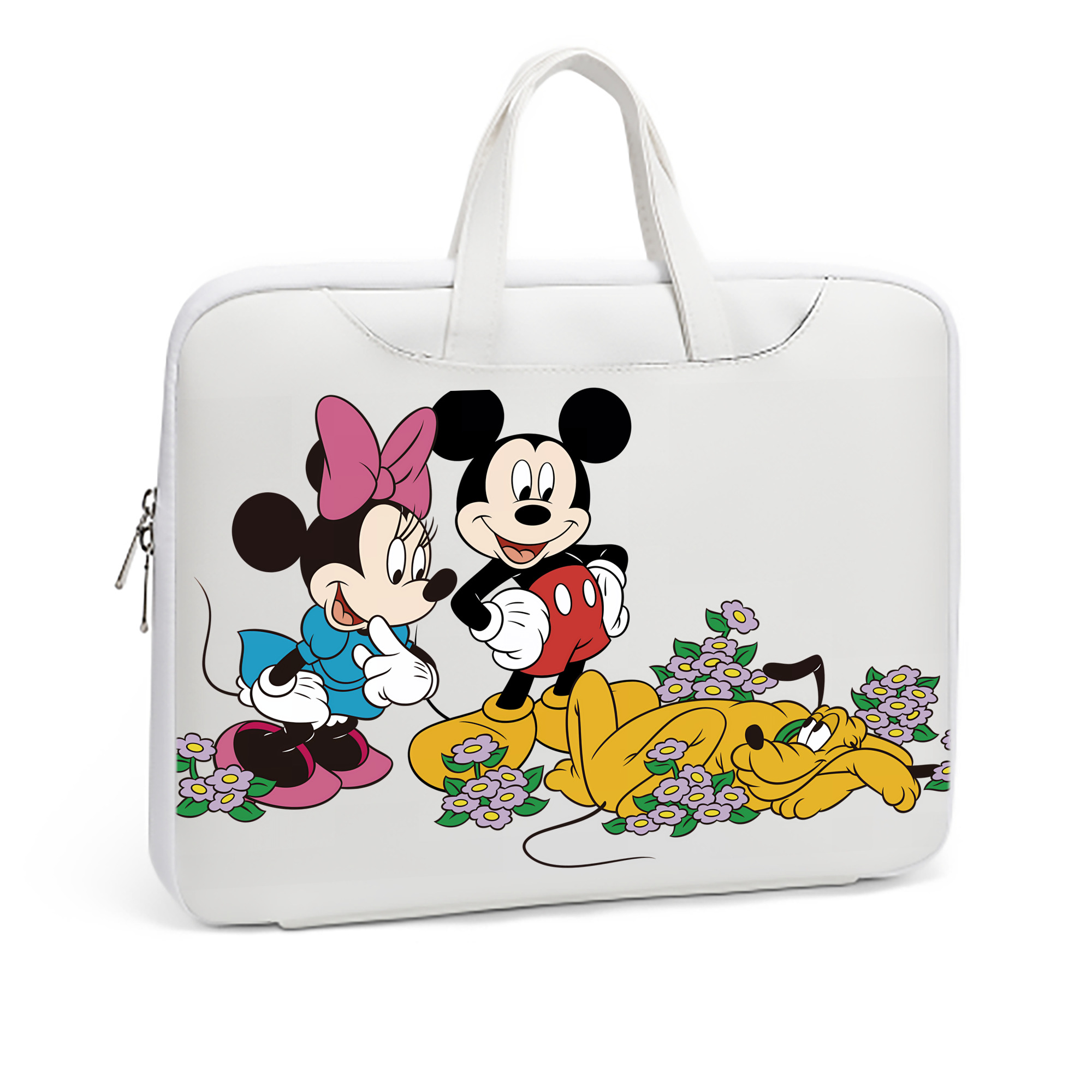 ミッキーマウス Mickey Mouse レザーラップトップバッグ　ノートパソコンケース
