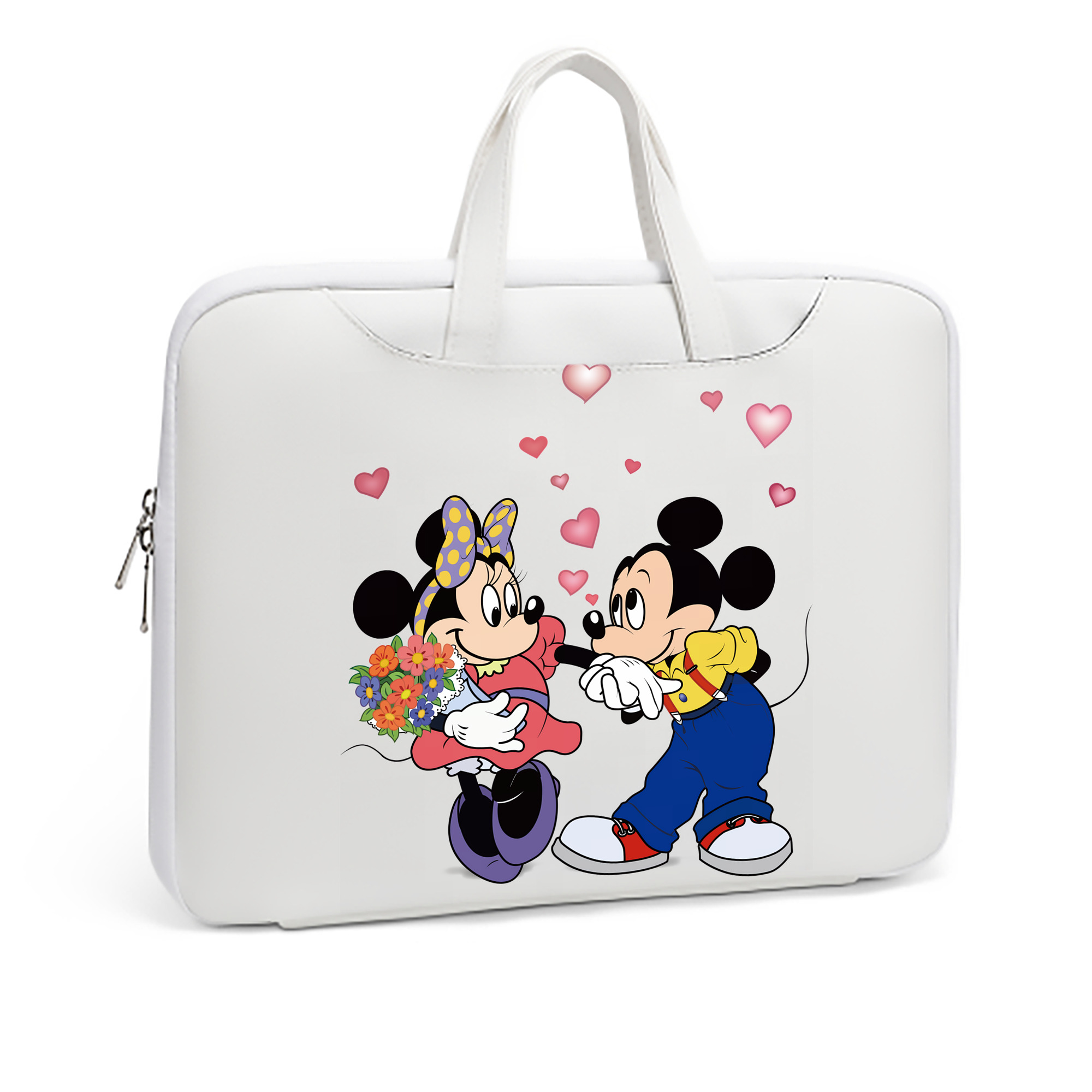 ミッキーマウス Mickey Mouse レザーラップトップバッグ　ノートパソコンケース