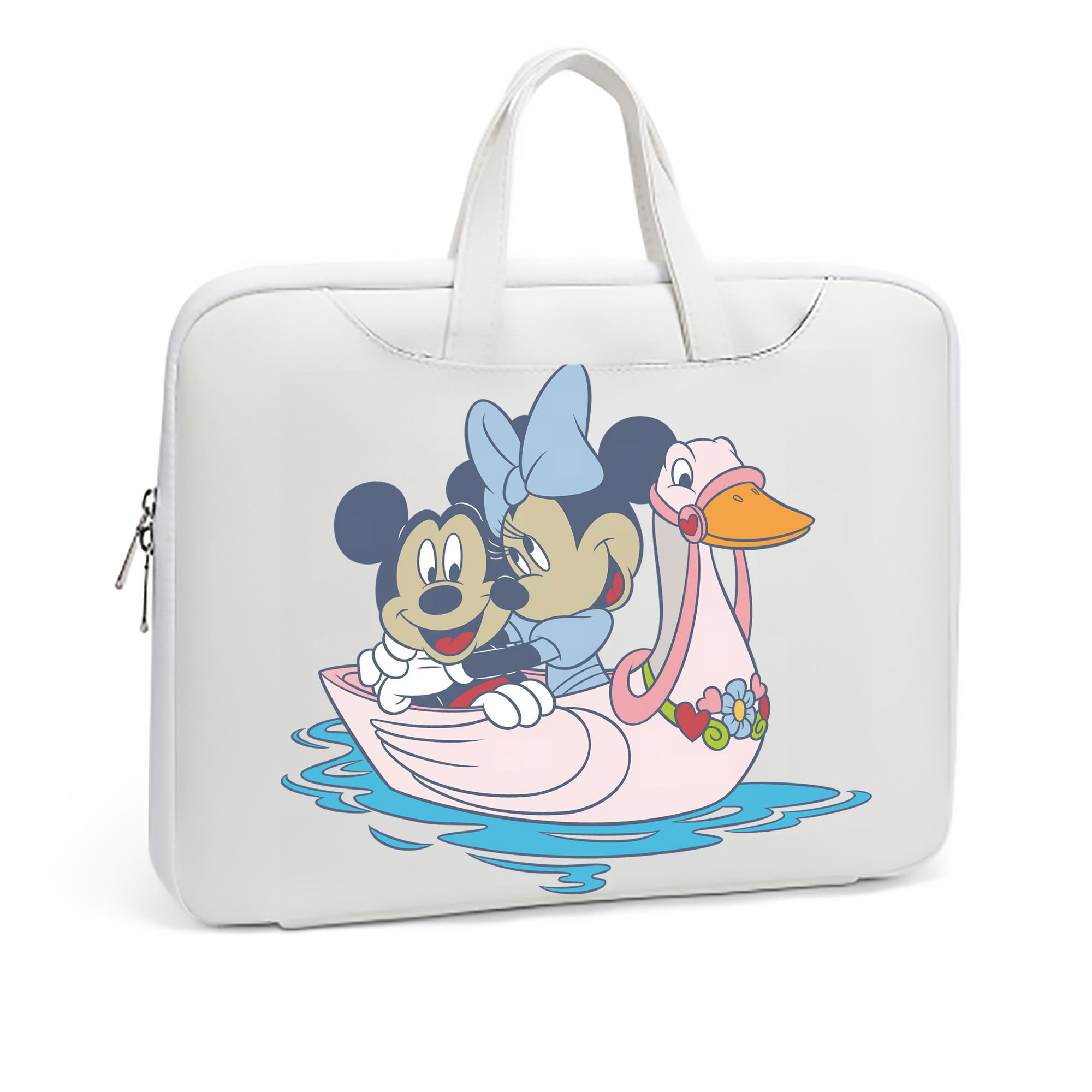 ミッキーマウス Mickey Mouse レザーラップトップバッグ　ノートパソコンケース