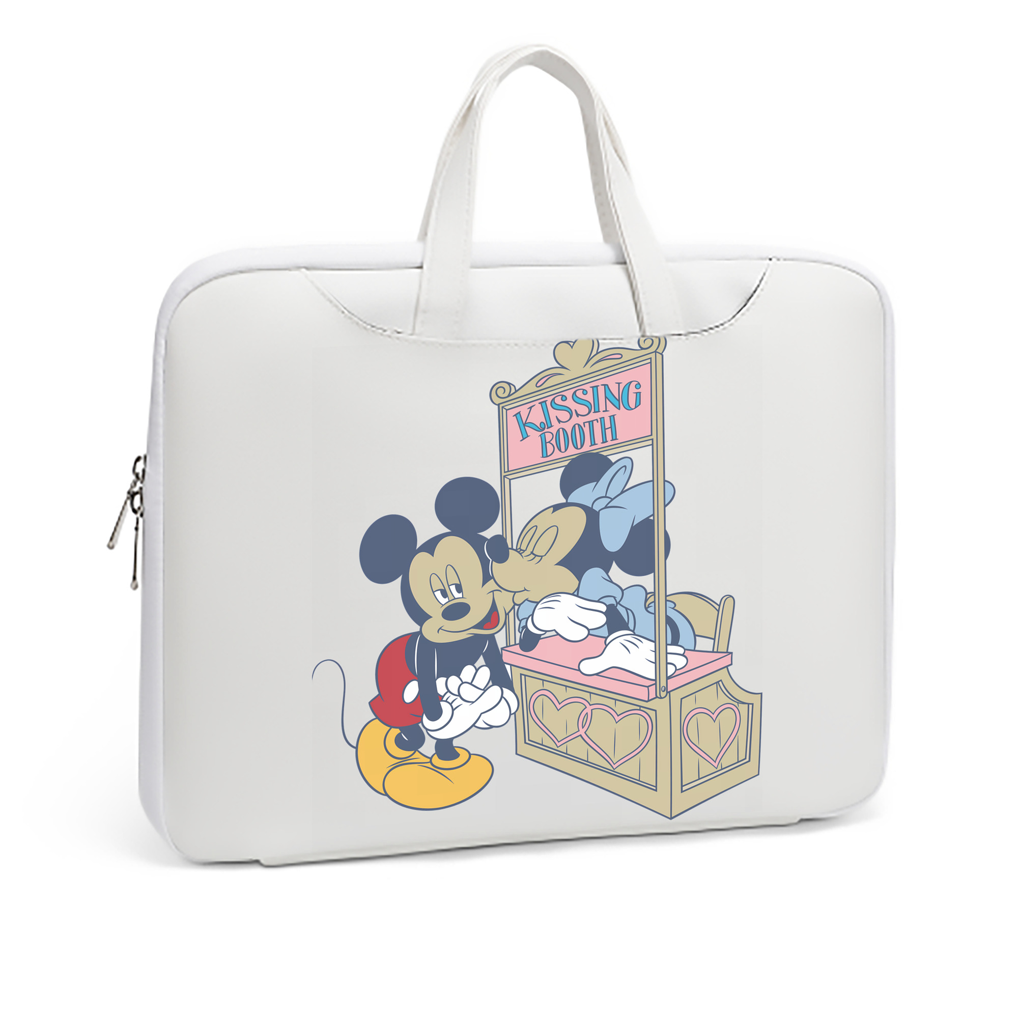 ミッキーマウス Mickey Mouse レザーラップトップバッグ　ノートパソコンケース