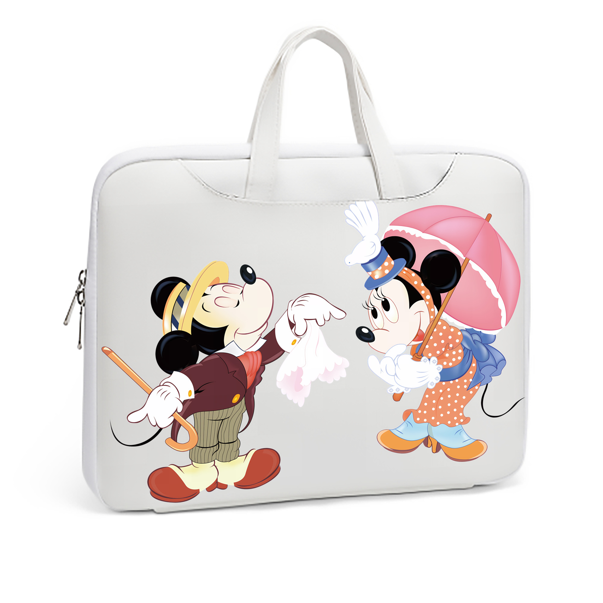 ミッキーマウス Mickey Mouse レザーラップトップバッグ　ノートパソコンケース