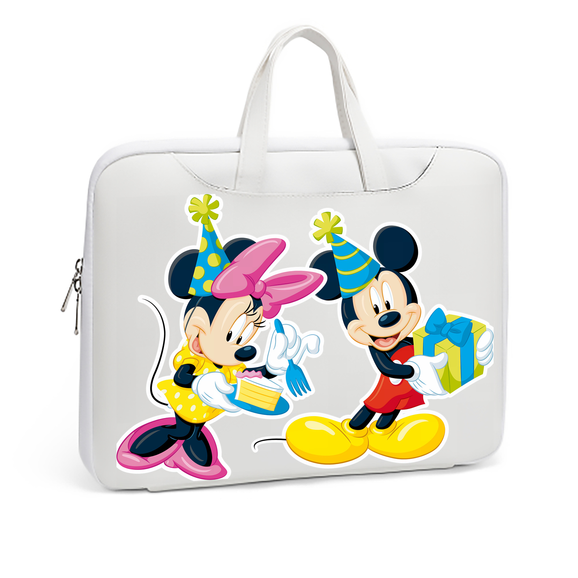 ミッキーマウス Mickey Mouse レザーラップトップバッグ　ノートパソコンケース