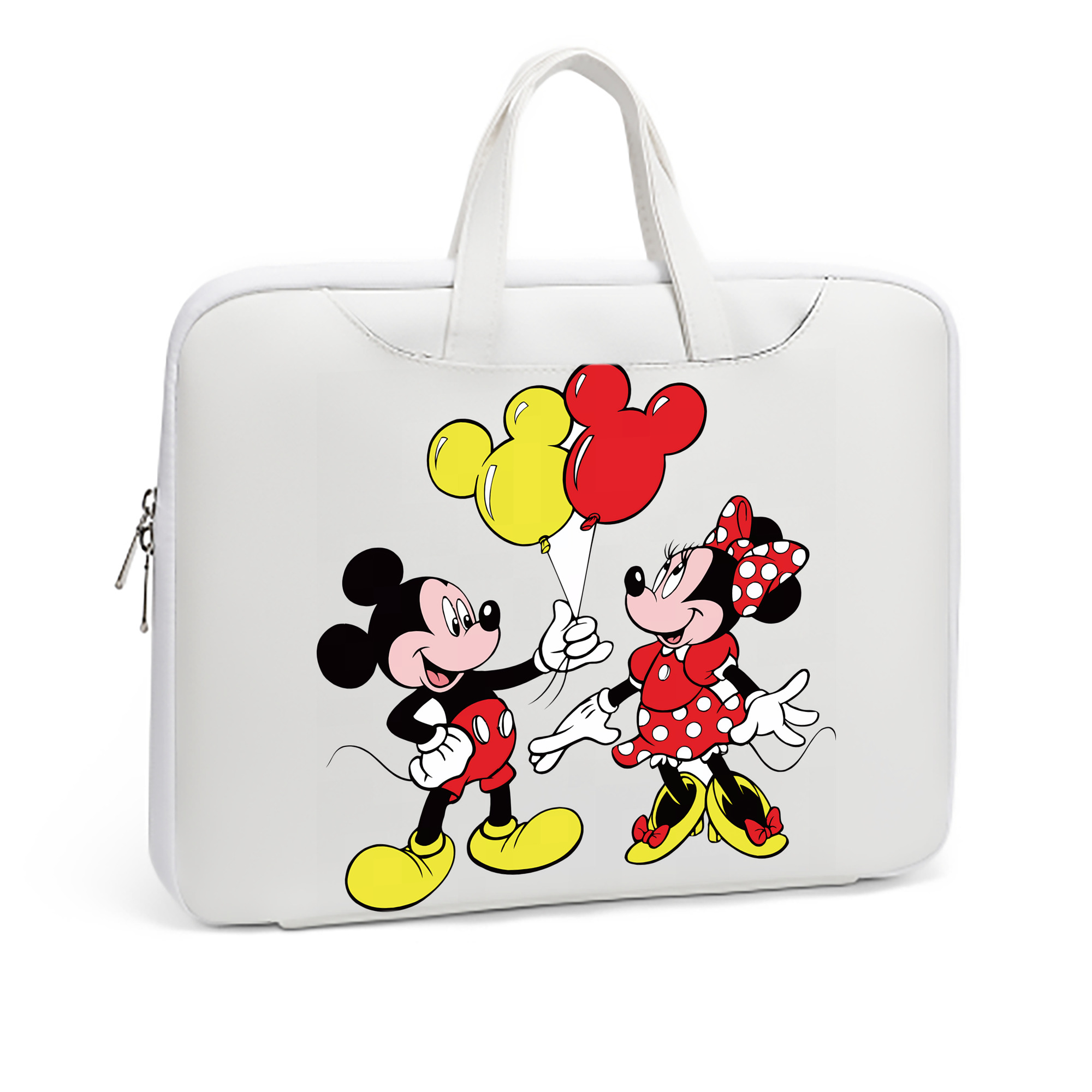 ミッキーマウス Mickey Mouse レザーラップトップバッグ　ノートパソコンケース