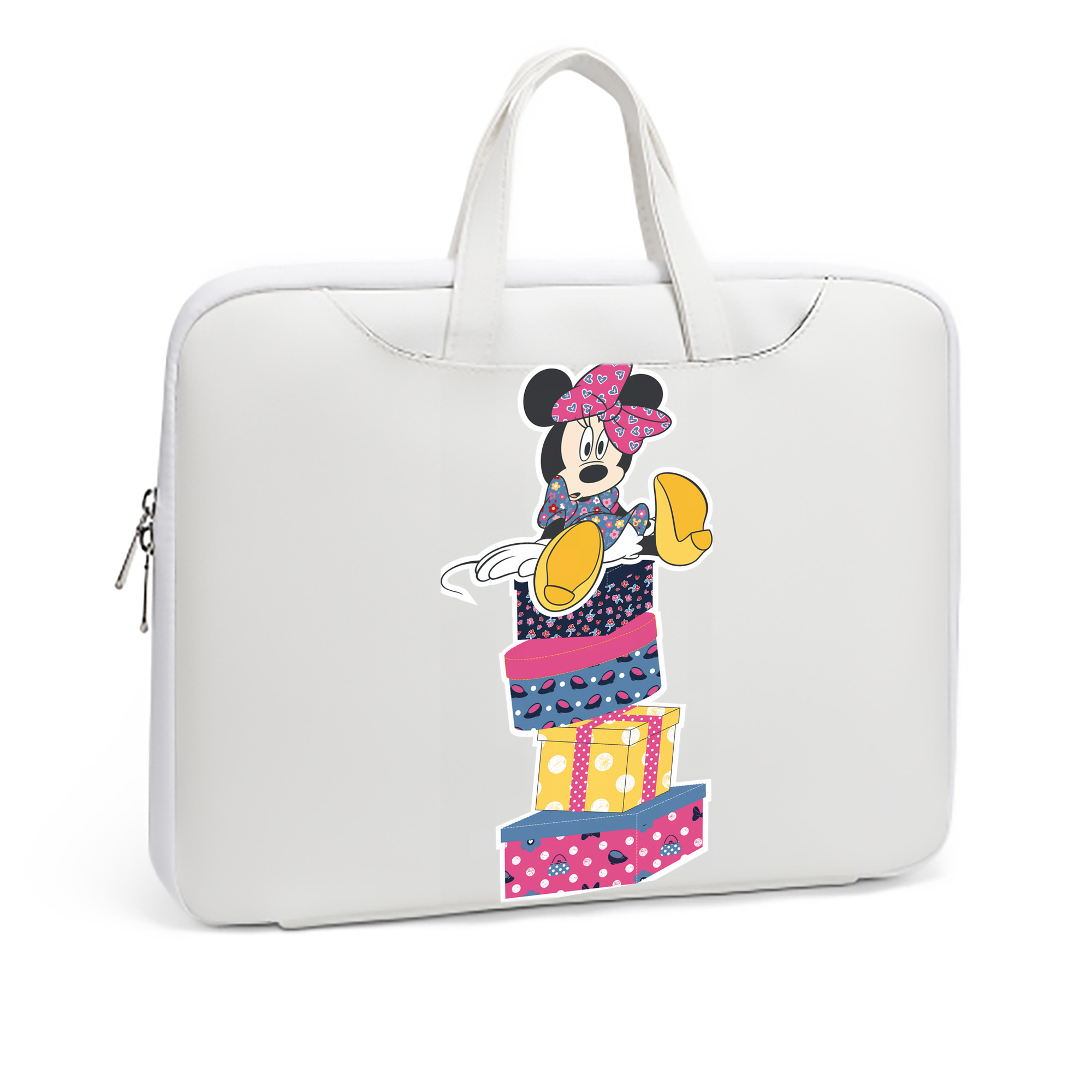 ミッキーマウス Mickey Mouse レザーラップトップバッグ　ノートパソコンケース